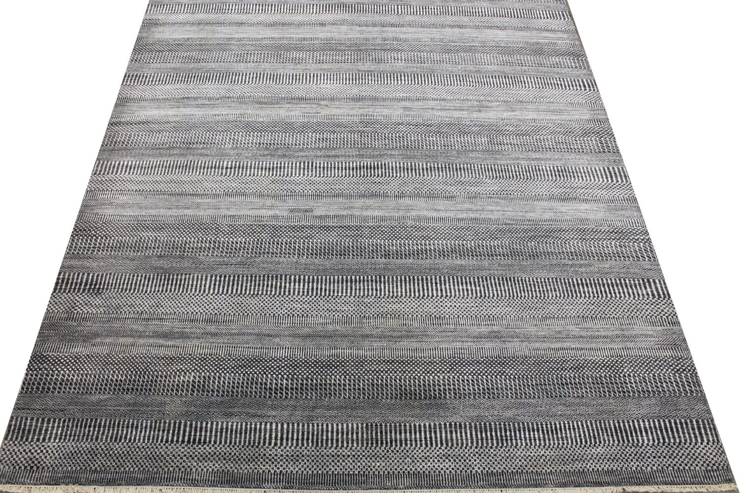 8x10 Casual Hand Knotted Wool Area Rug - MR029366