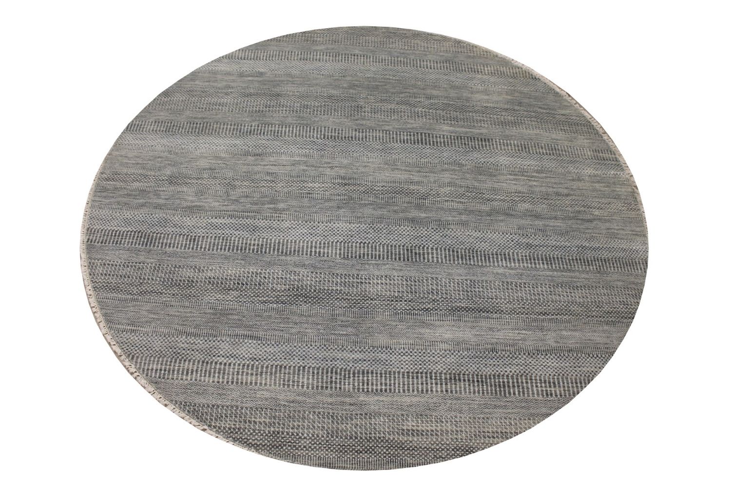 8 ft. Round & Square Casual Hand Knotted Wool Area Rug - MR029367