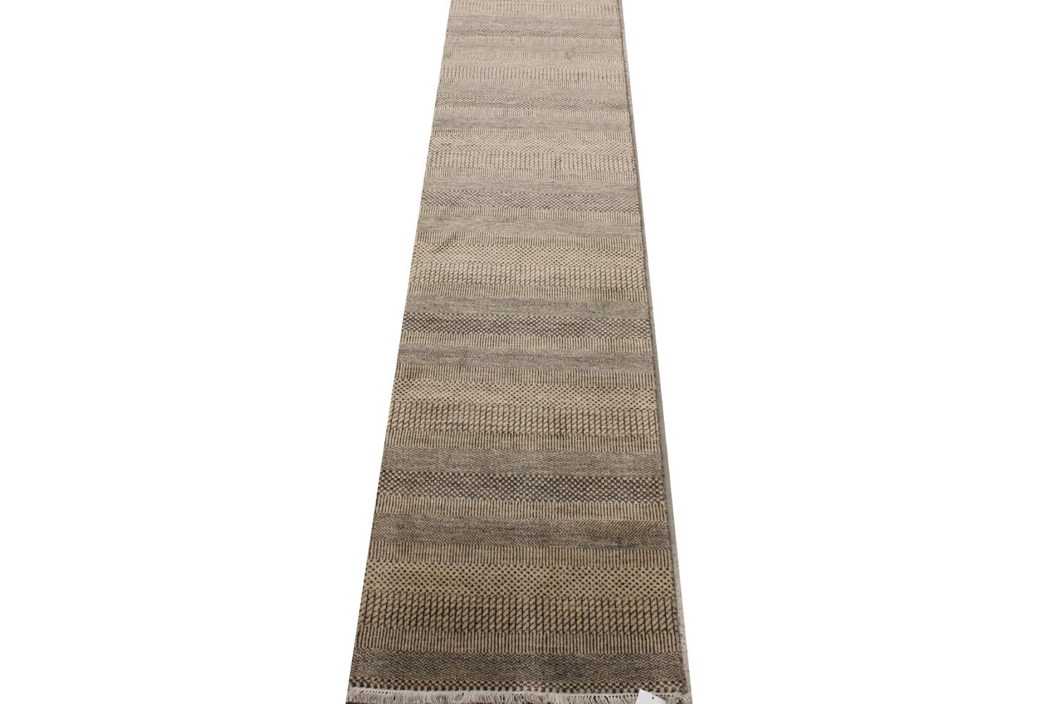 12 ft. Runner Casual Hand Knotted Wool Area Rug - MR029372