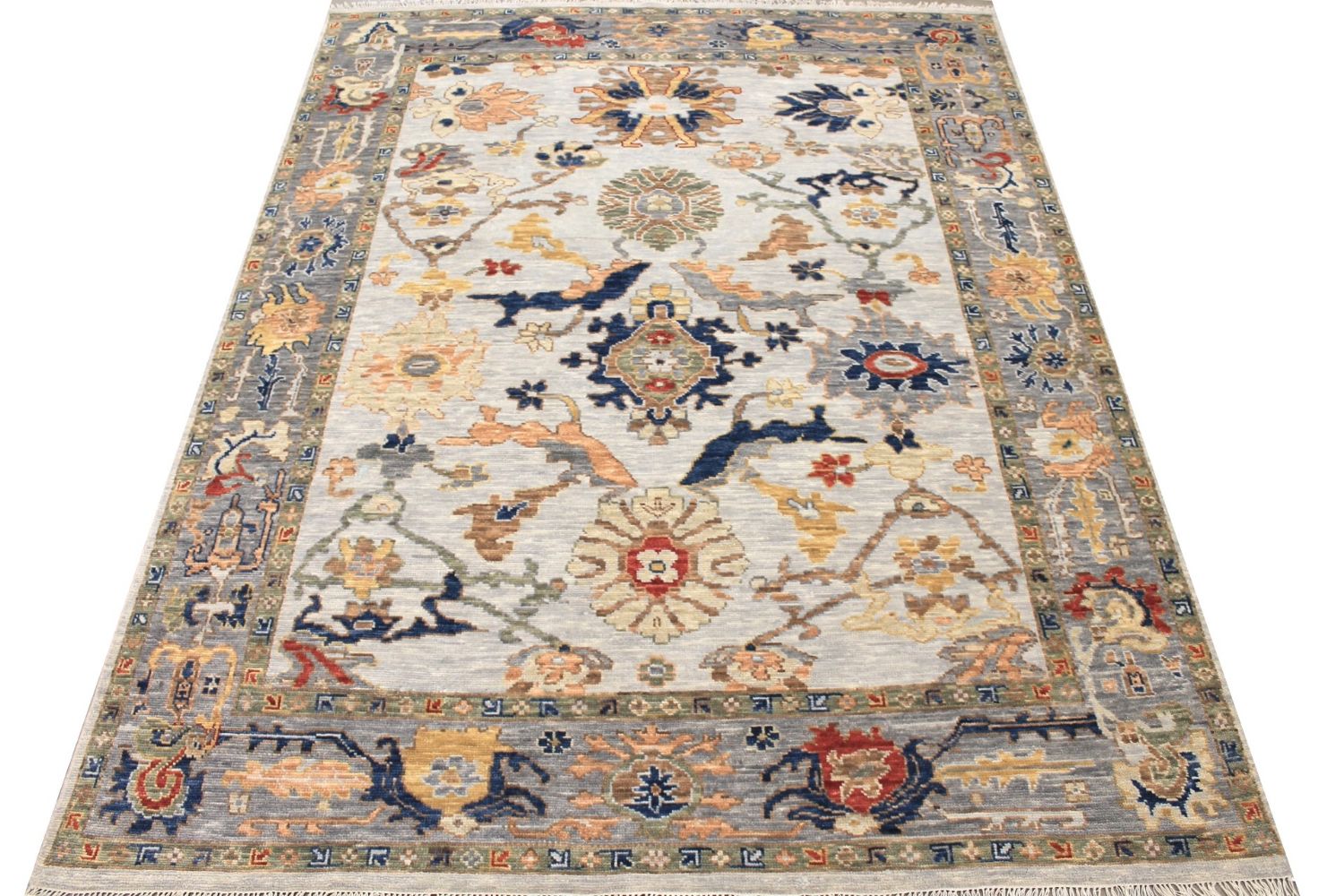 8x10 Oushak Hand Knotted Wool Area Rug - MR029374