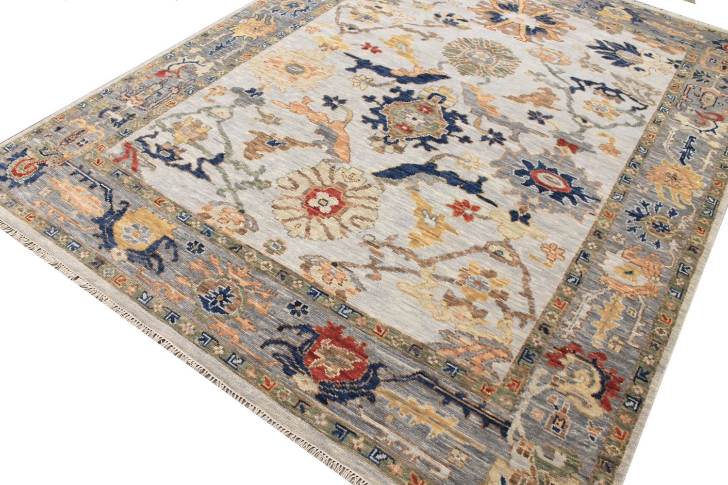 8x10 Oushak Hand Knotted Wool Area Rug - MR029374