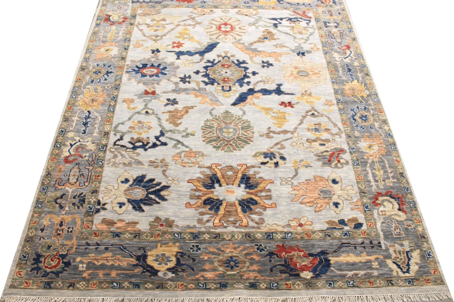 8x10 Oushak Hand Knotted Wool Area Rug - MR029374