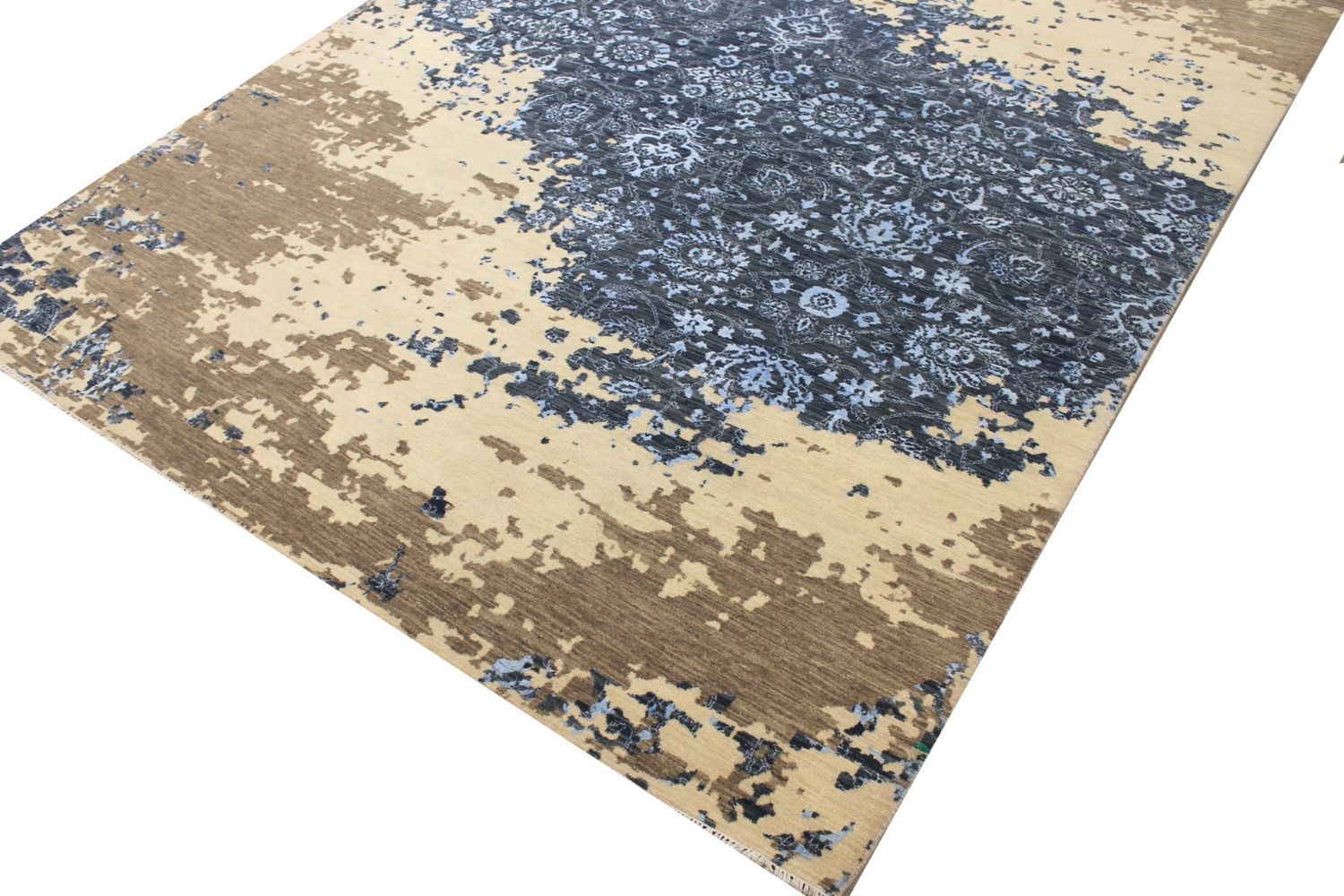 9x12 Transitional Hand Knotted Wool Area Rug - MR029376