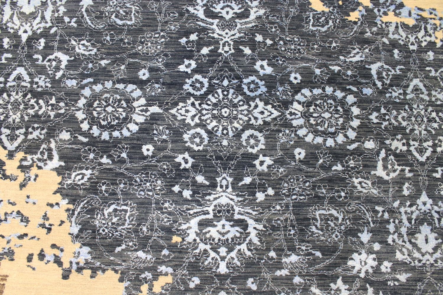 9x12 Transitional Hand Knotted Wool Area Rug - MR029376