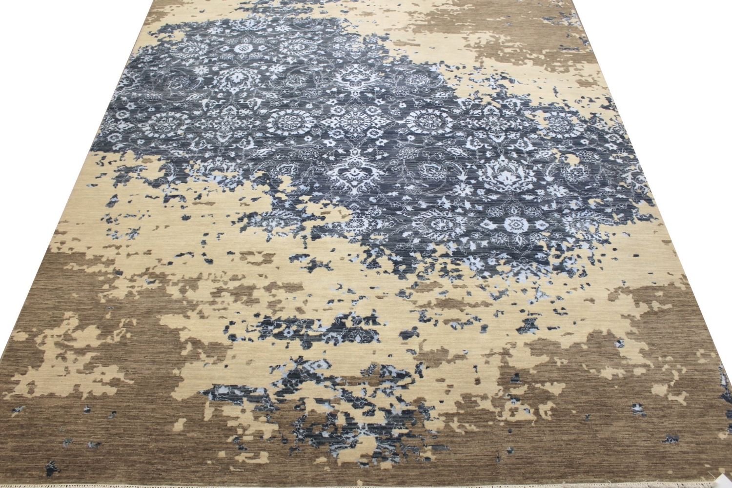 9x12 Transitional Hand Knotted Wool Area Rug - MR029376