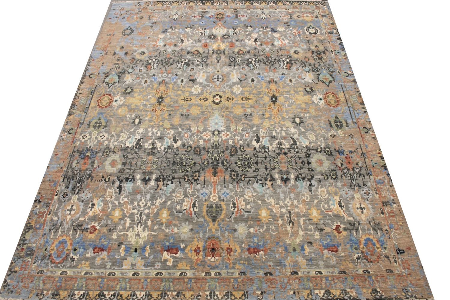 9x12 Transitional Hand Knotted Wool Area Rug - MR029380