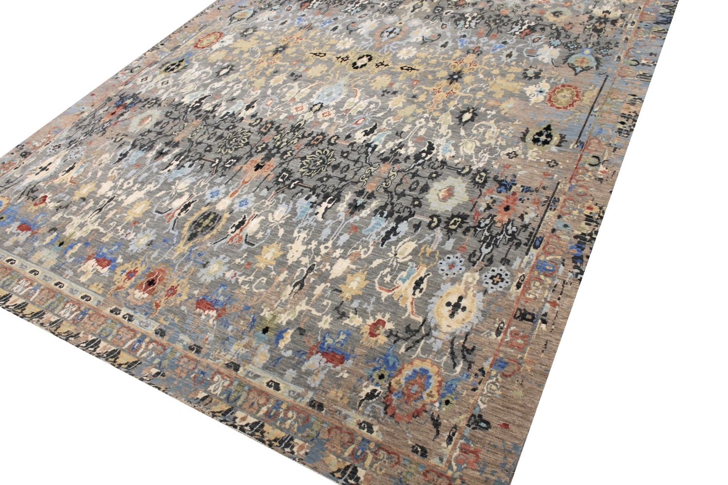 10x14 Transitional Hand Knotted Wool Area Rug - MR029381