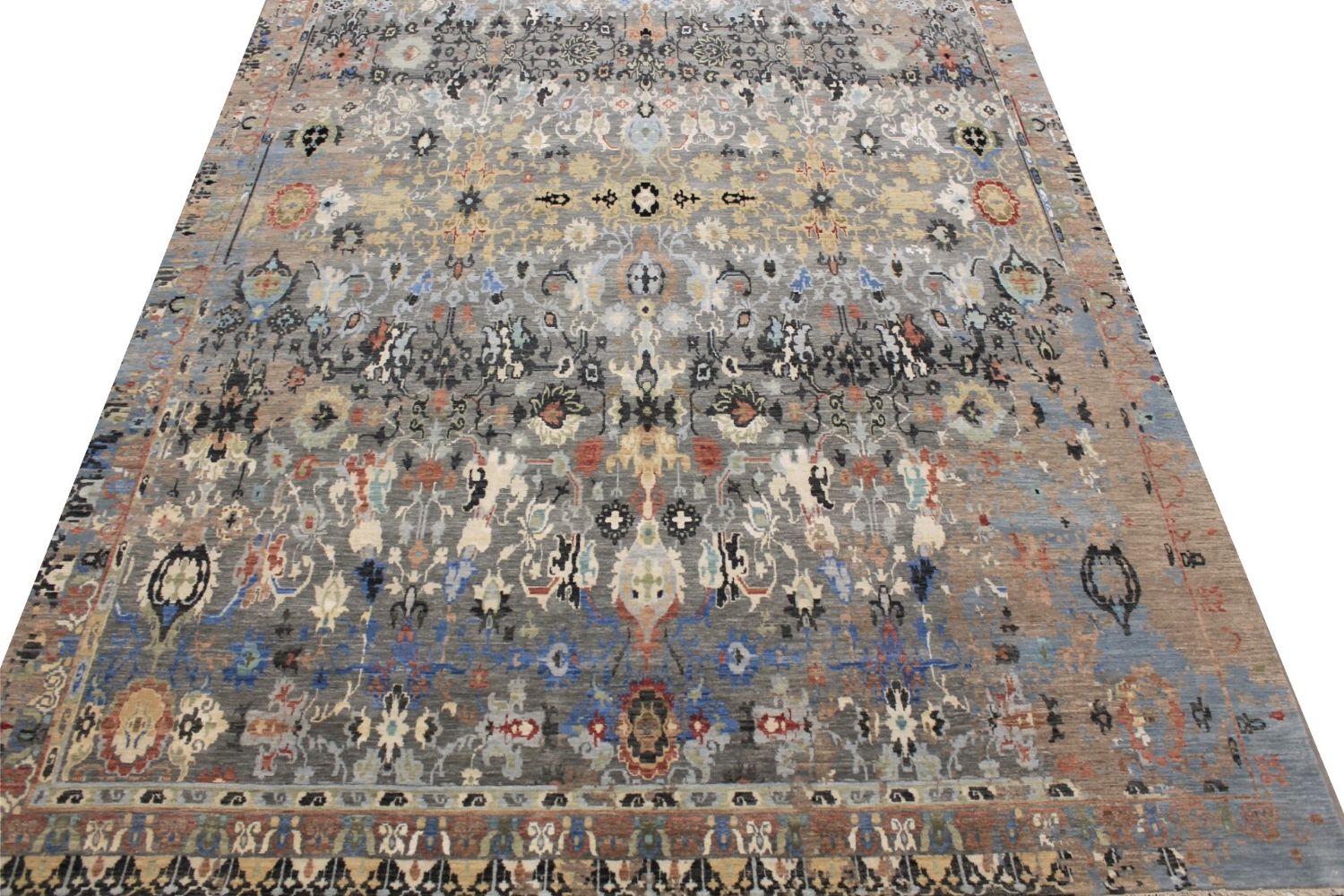 10x14 Transitional Hand Knotted Wool Area Rug - MR029381