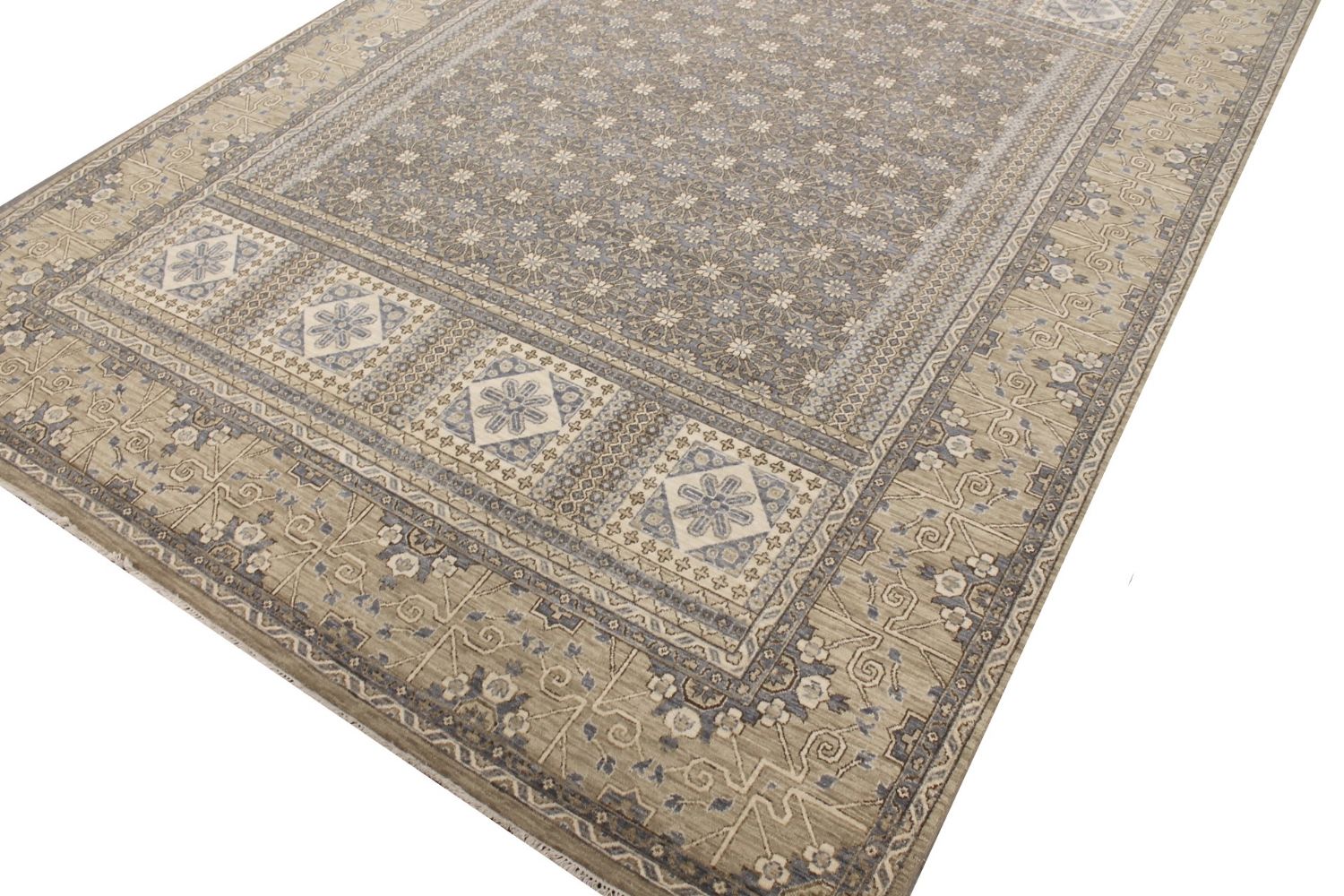 9x12 Traditional Hand Knotted Wool Area Rug - MR029382