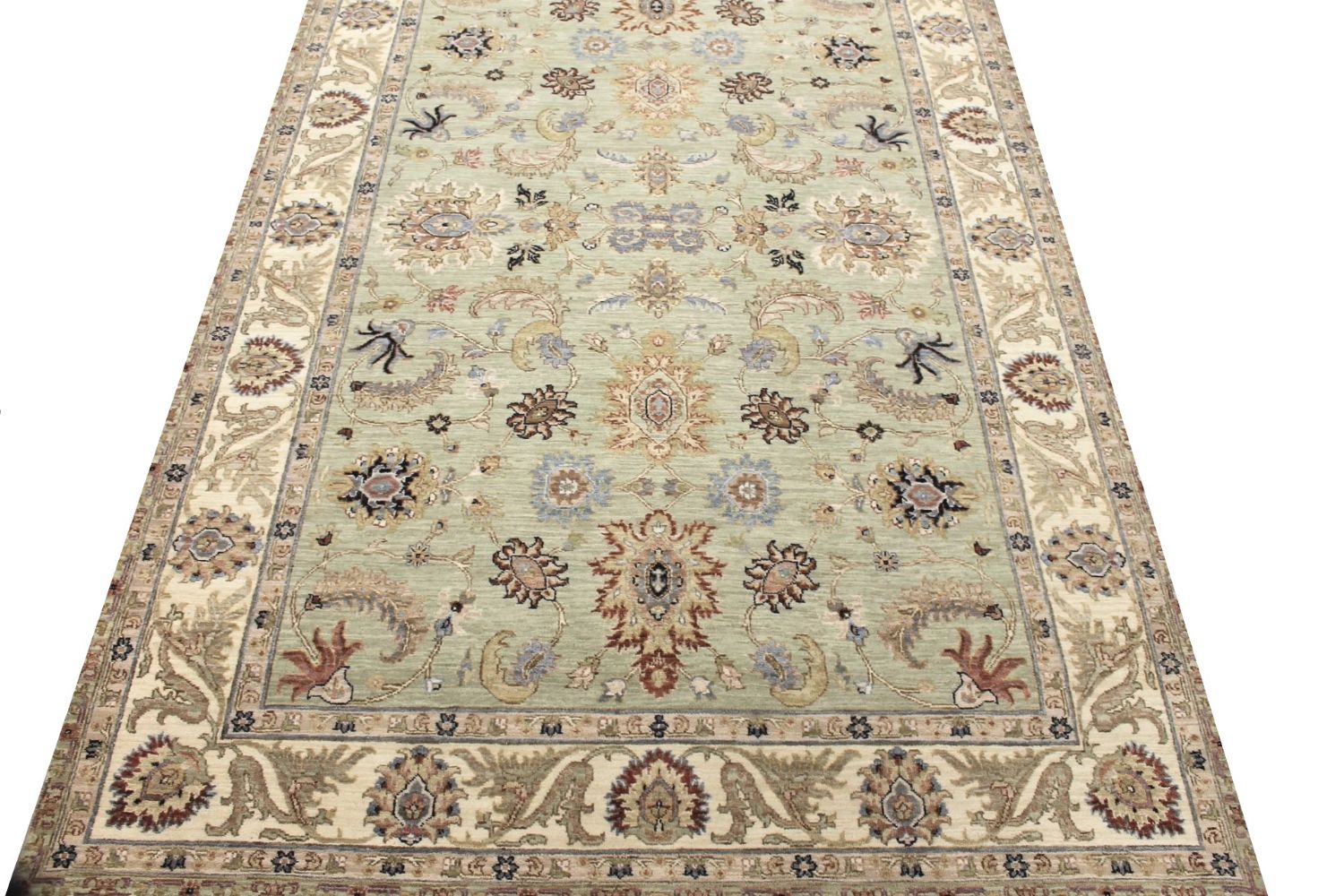 6x9 Traditional Hand Knotted Wool Area Rug - MR029392