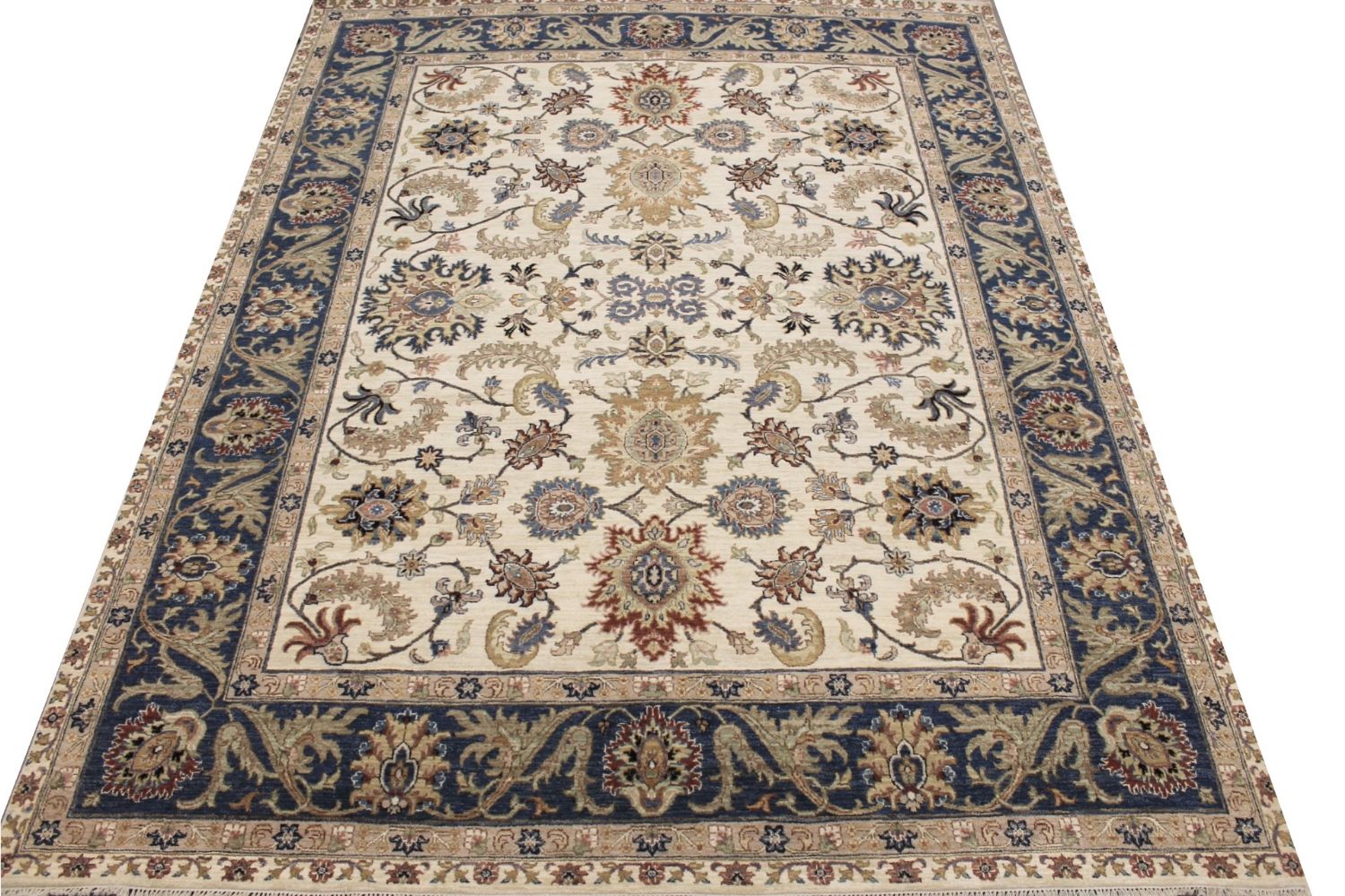 8x10 Traditional Hand Knotted Wool Area Rug - MR029393