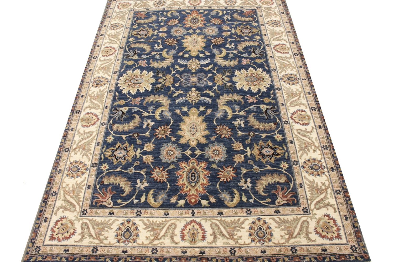 6x9 Traditional Hand Knotted Wool Area Rug - MR029394