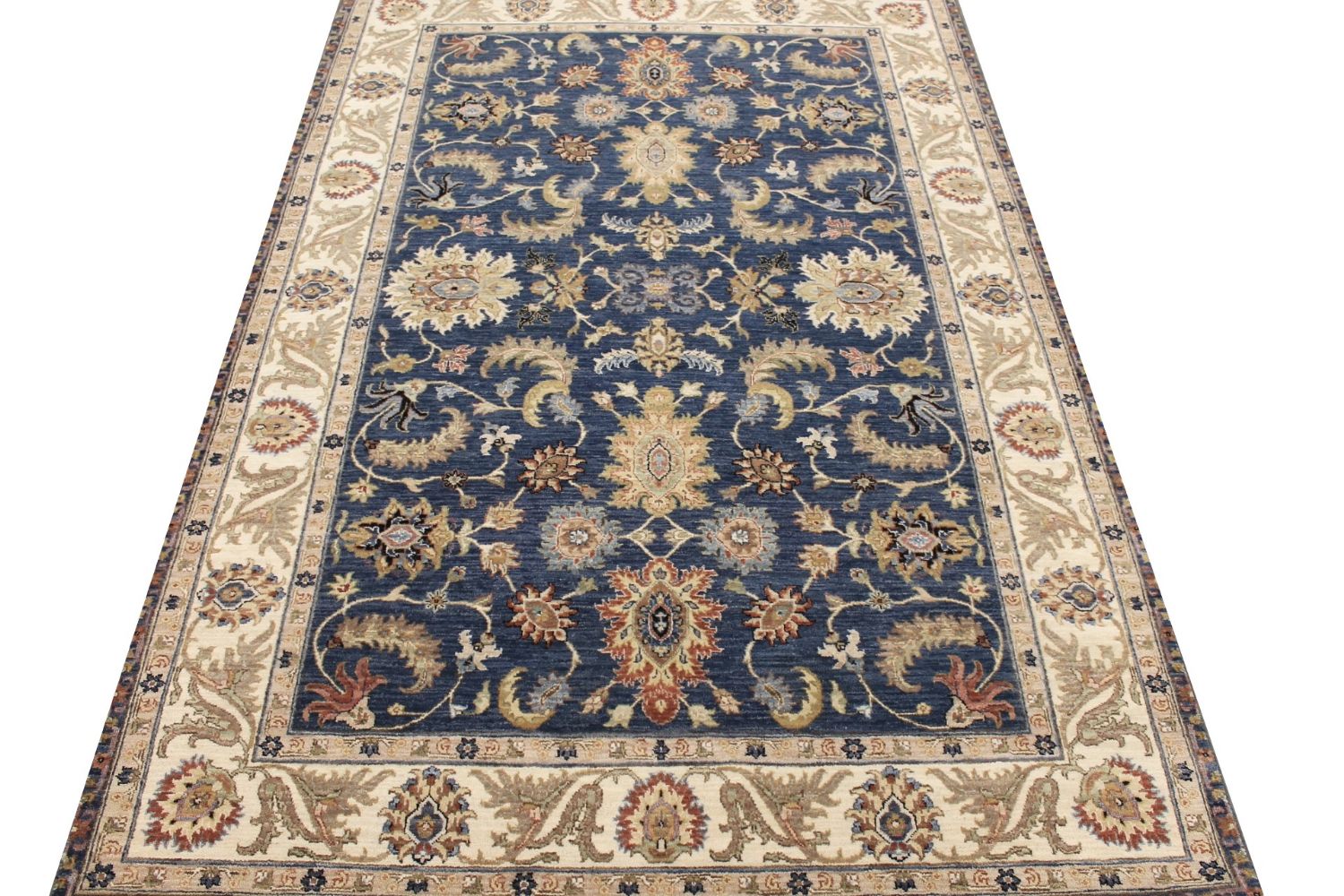 6x9 Traditional Hand Knotted Wool Area Rug - MR029394