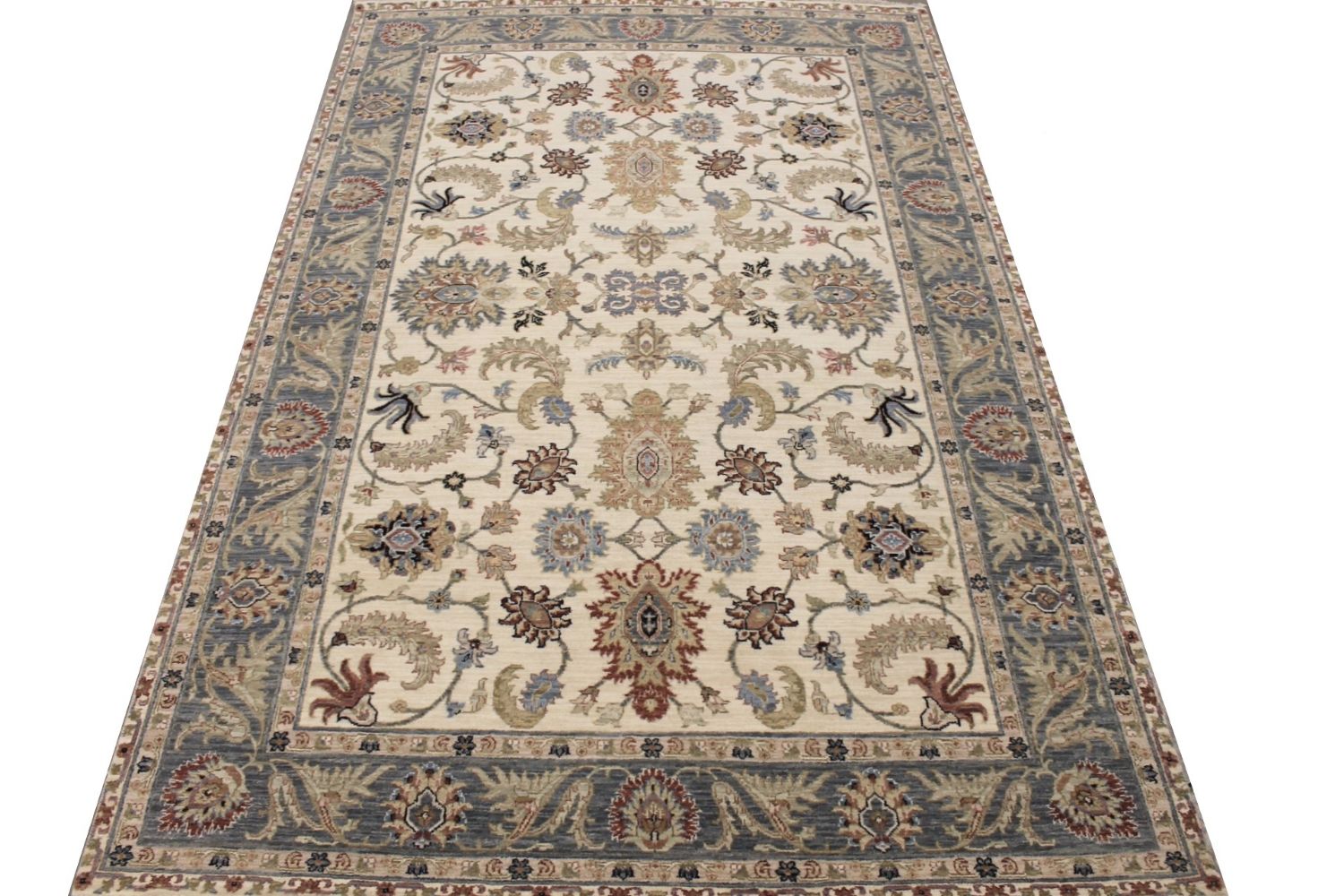 6x9 Traditional Hand Knotted Wool Area Rug - MR029396