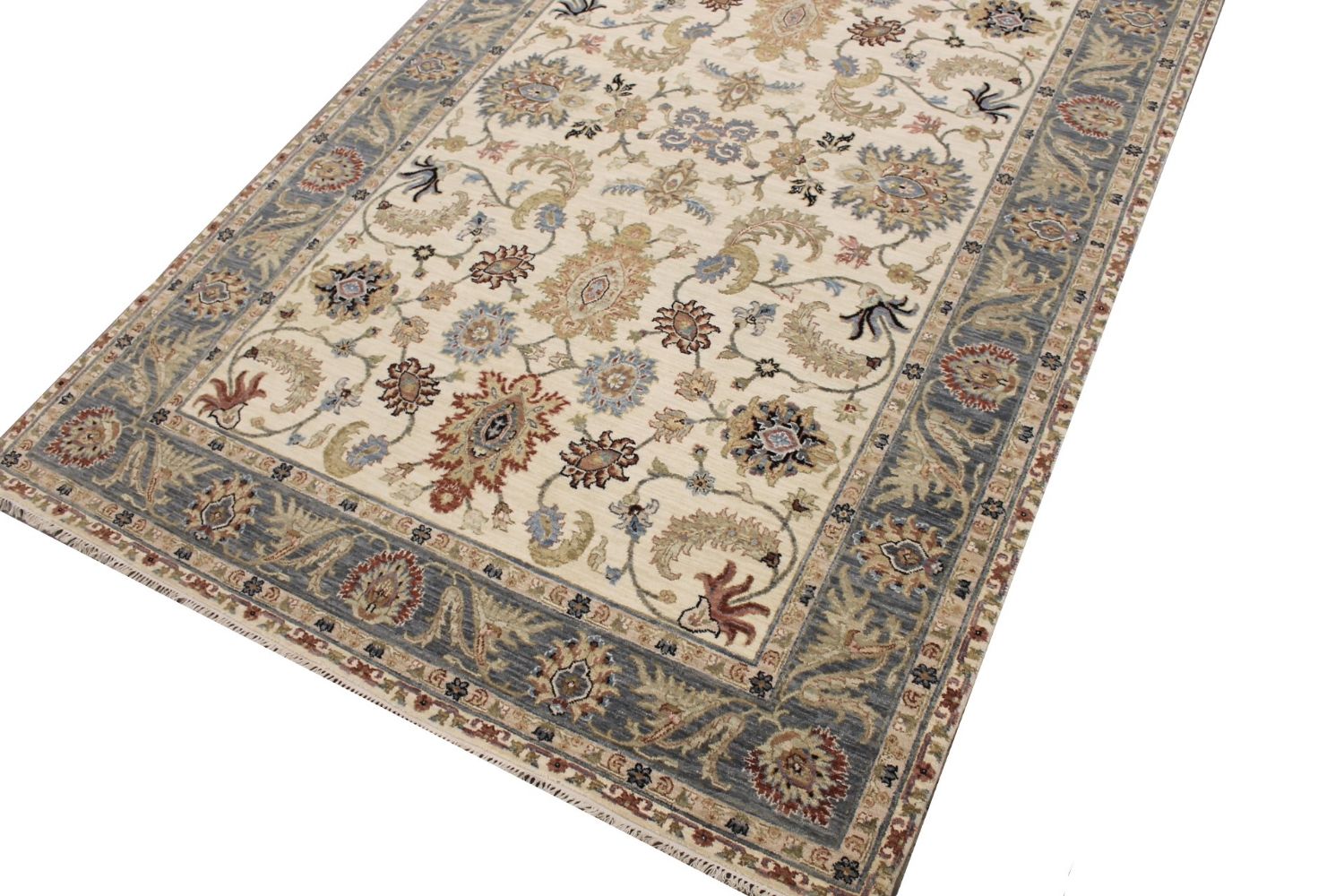 6x9 Traditional Hand Knotted Wool Area Rug - MR029396