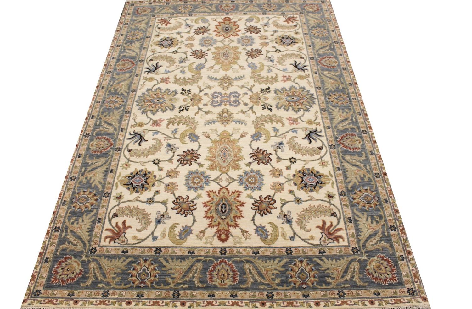 6x9 Traditional Hand Knotted Wool Area Rug - MR029396