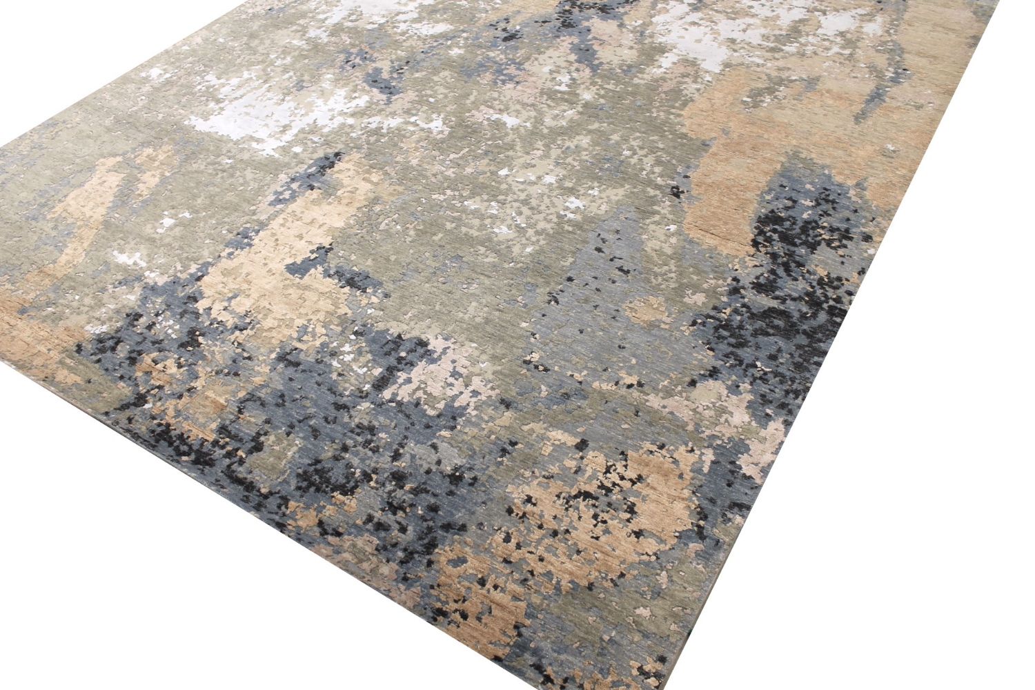 10x14 Modern Hand Knotted Wool Area Rug - MR029402