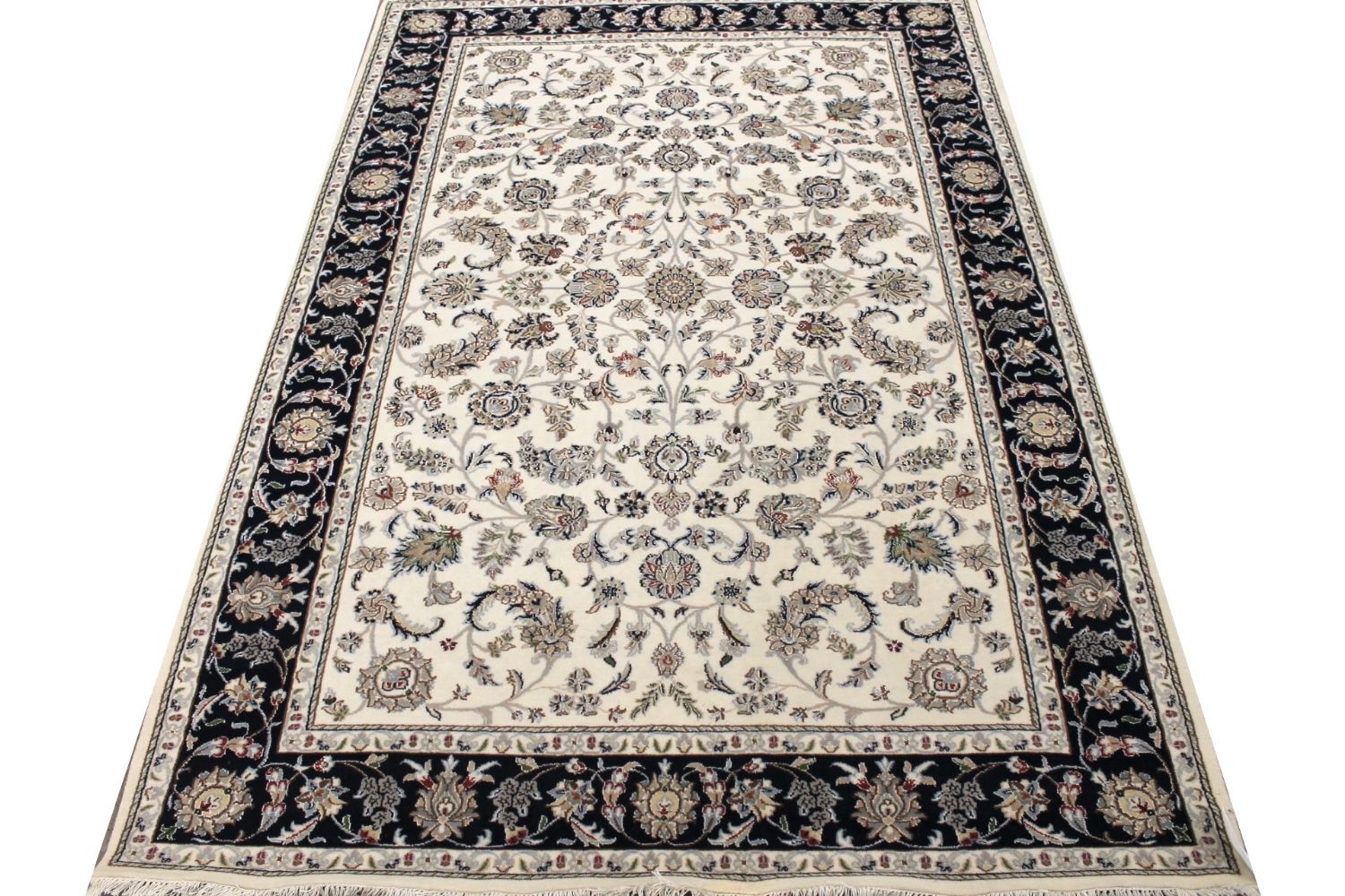 6x9 Traditional Hand Knotted Wool Area Rug - MR029416