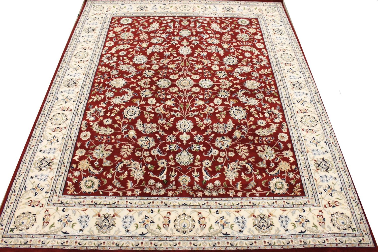 8x10 Traditional Hand Knotted Wool Area Rug - MR029417