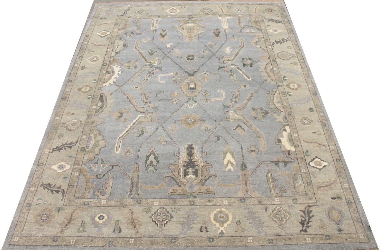 9x12 Oushak Hand Knotted Wool Area Rug - MR029419