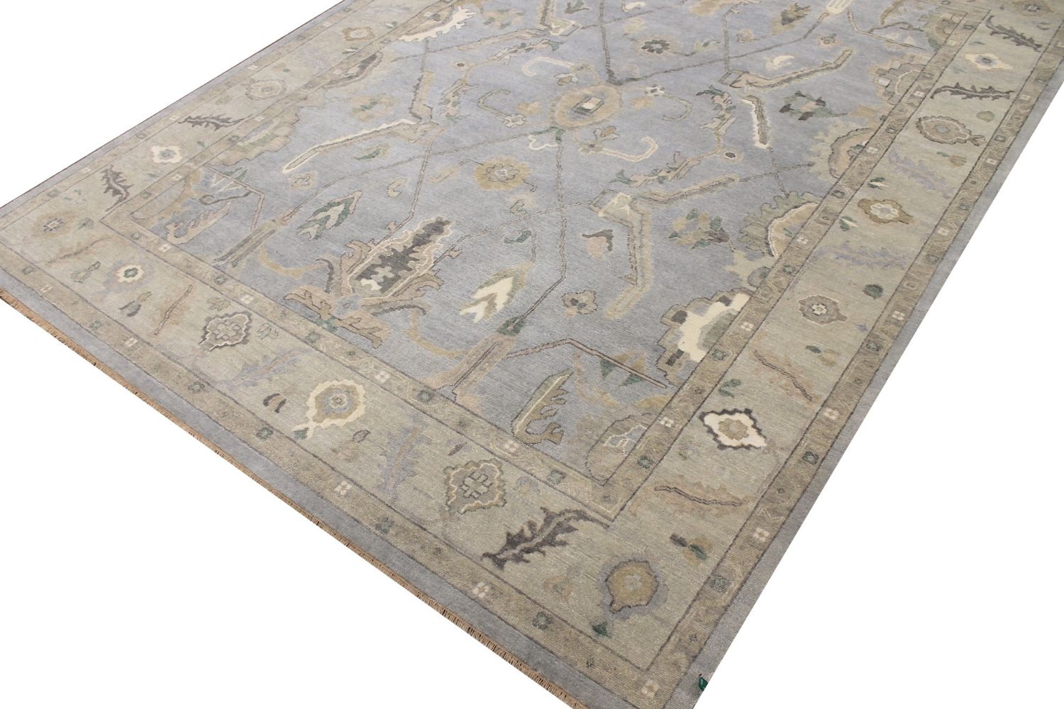 9x12 Oushak Hand Knotted Wool Area Rug - MR029419