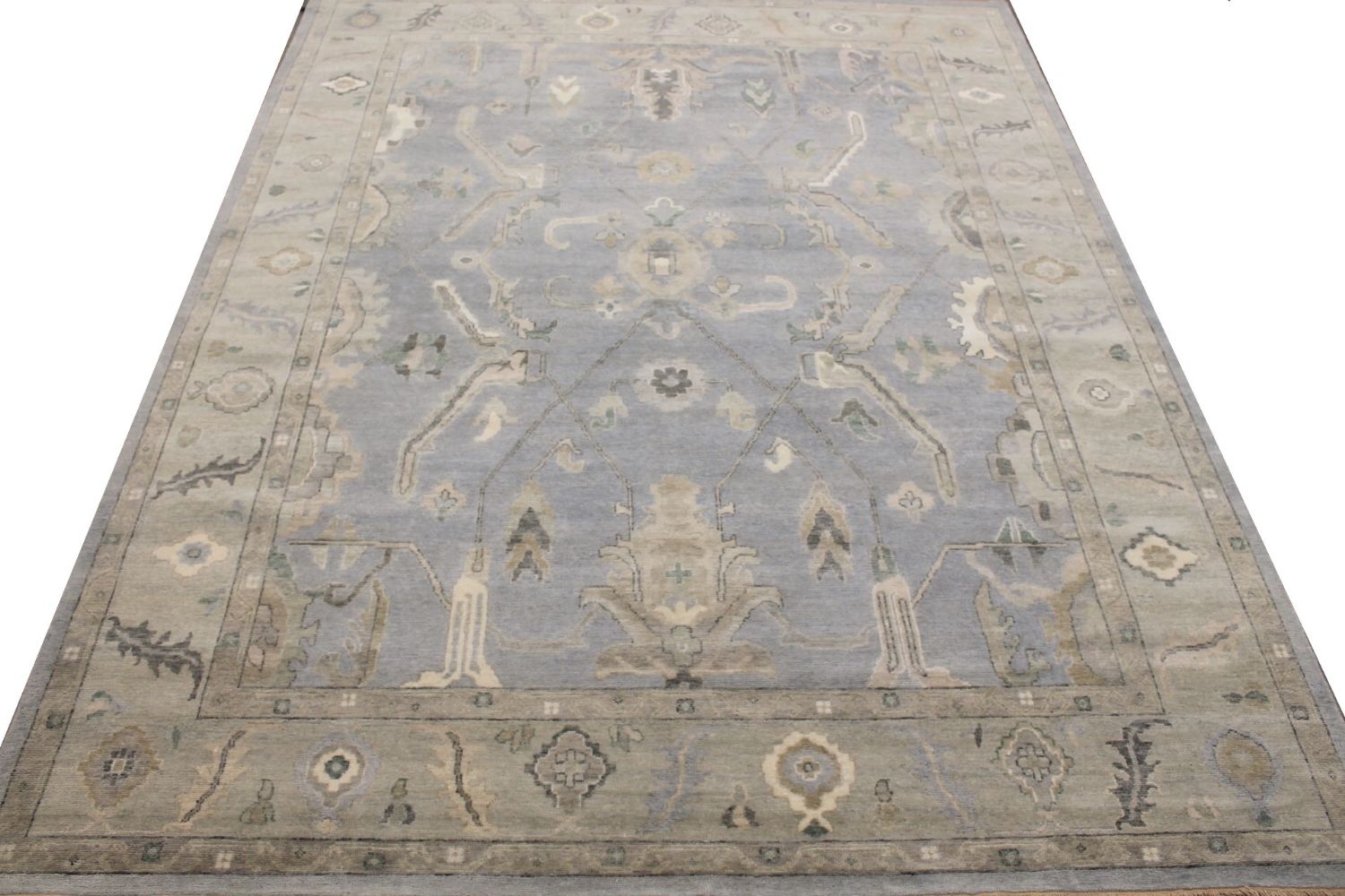 9x12 Oushak Hand Knotted Wool Area Rug - MR029419