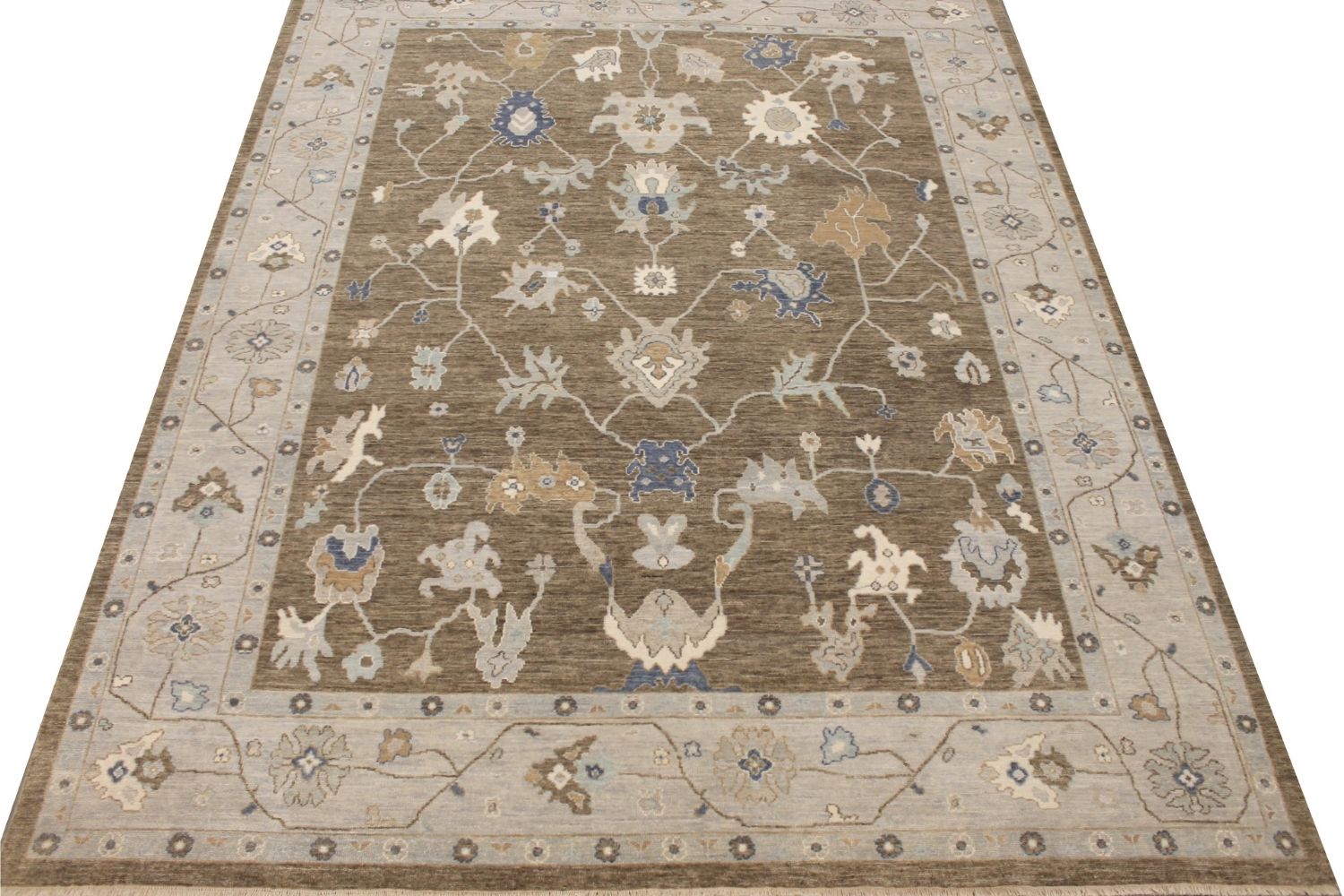 9x12 Oushak Hand Knotted Wool Area Rug - MR029422