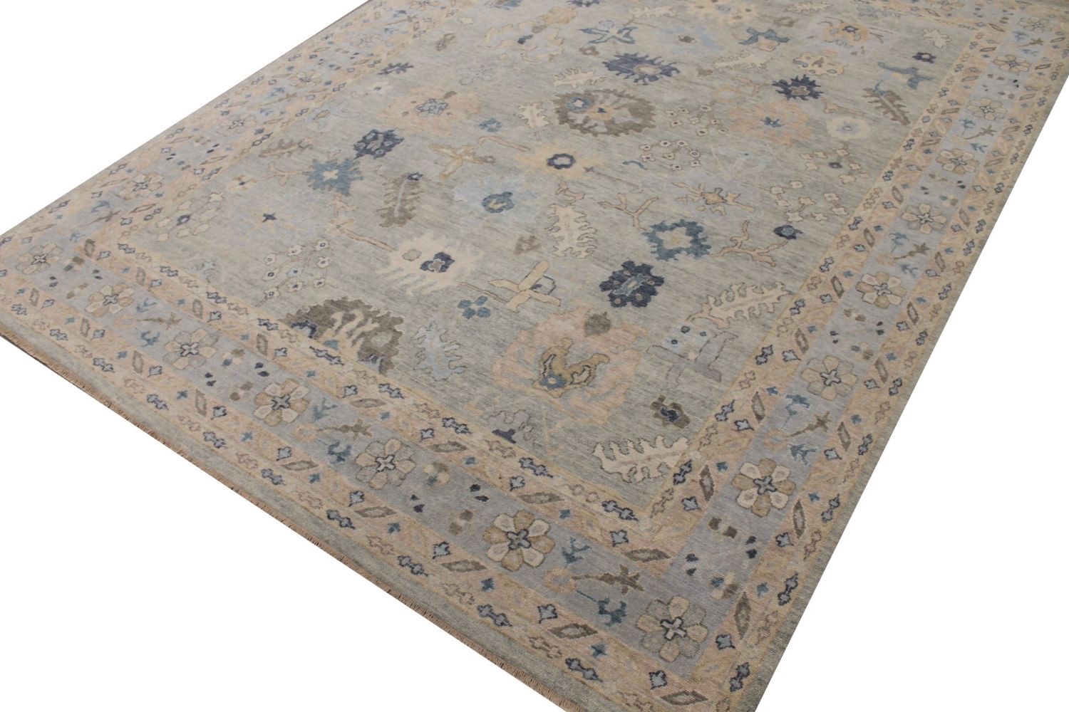 9x12 Oushak Hand Knotted Wool Area Rug - MR029424