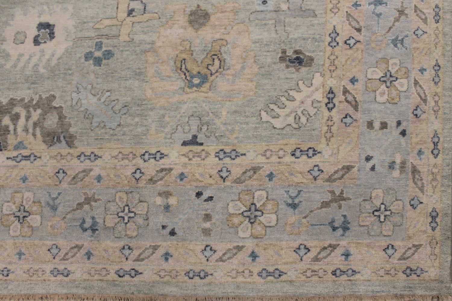 9x12 Oushak Hand Knotted Wool Area Rug - MR029424