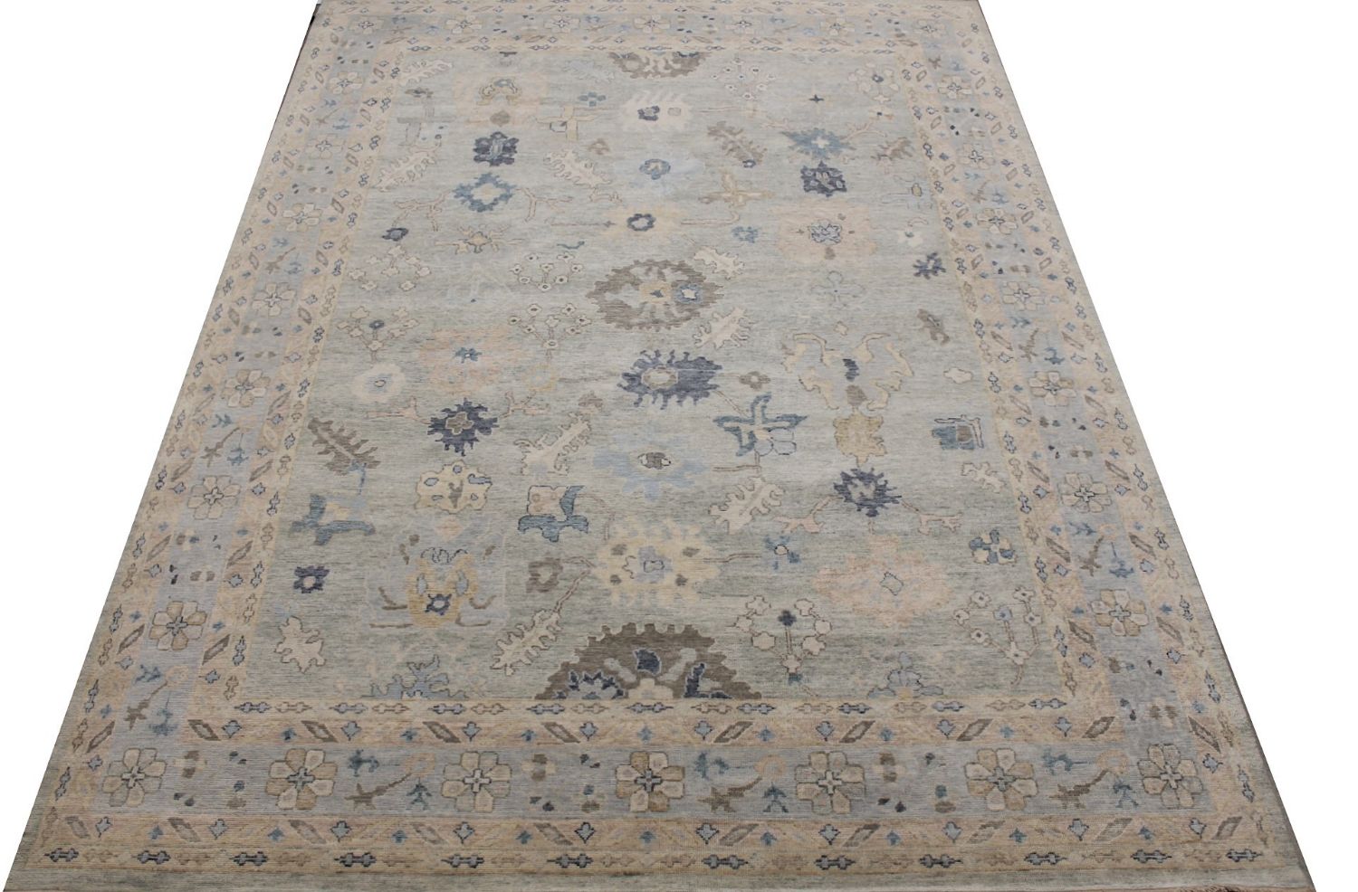 9x12 Oushak Hand Knotted Wool Area Rug - MR029424