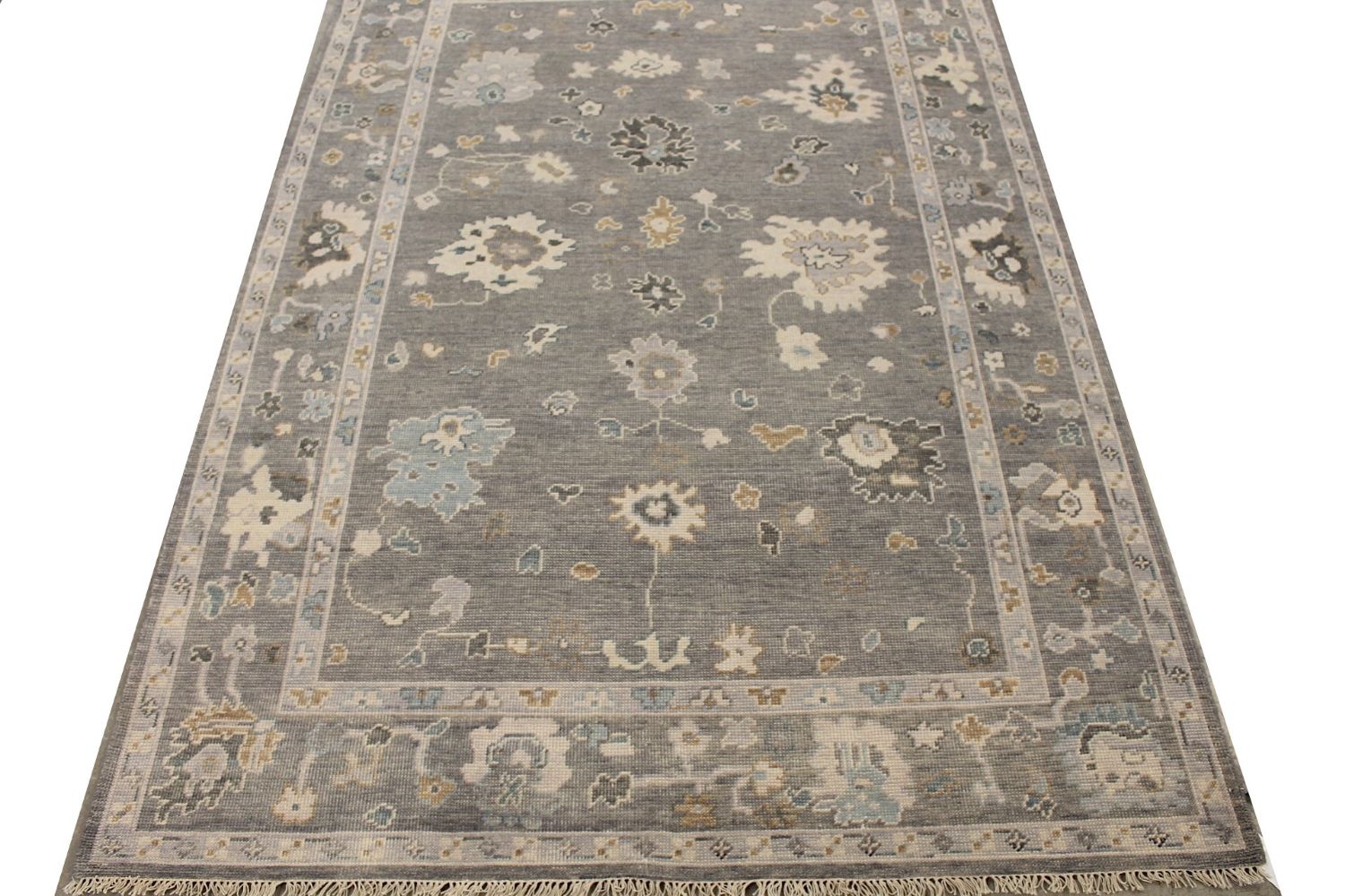 6x9 Oushak Hand Knotted Wool Area Rug - MR029433