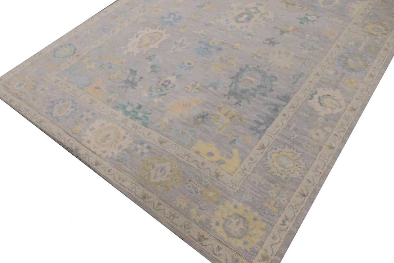 9x12 Oushak Hand Knotted Wool Area Rug - MR029441