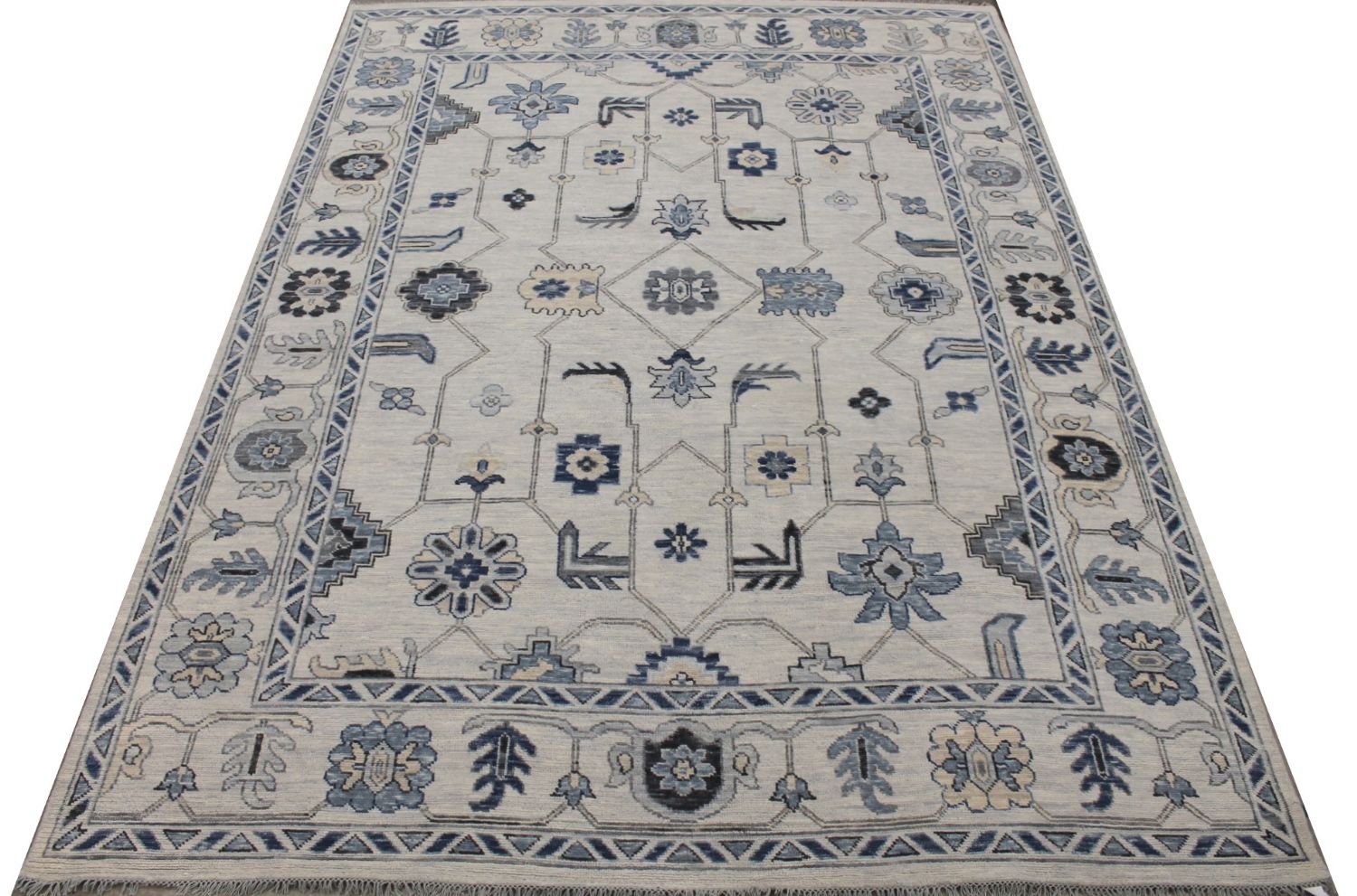 9x12 Oushak Hand Knotted Wool Area Rug - MR029443