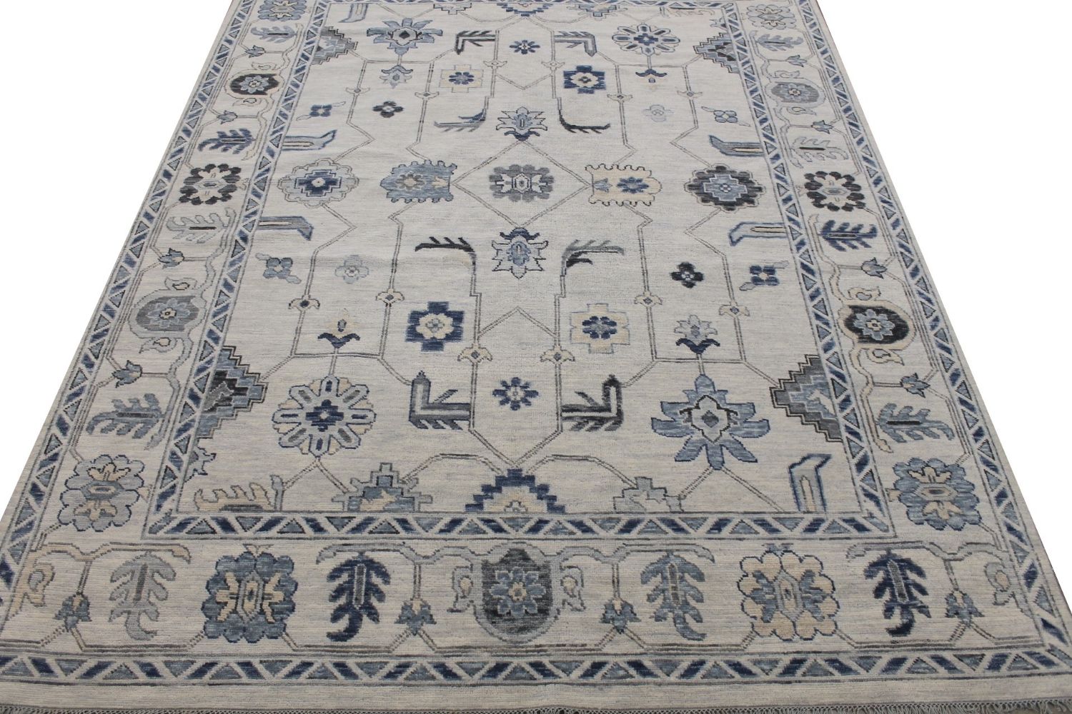 9x12 Oushak Hand Knotted Wool Area Rug - MR029443