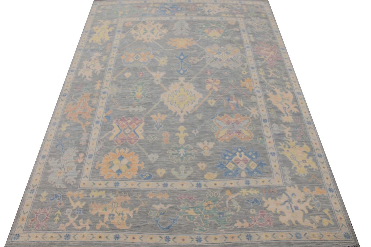 9x12 Oushak Hand Knotted Wool Area Rug - MR029444