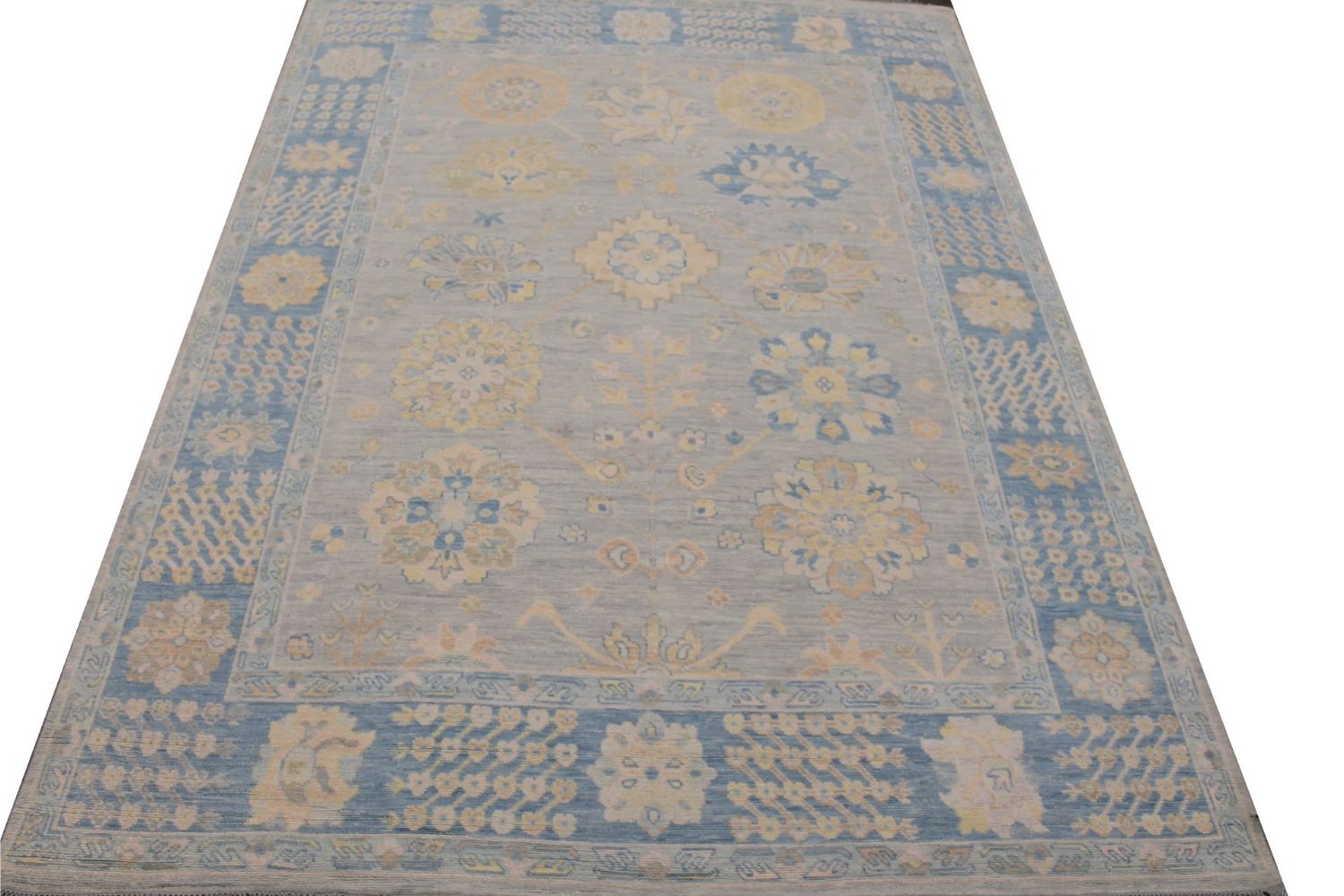 9x12 Oushak Hand Knotted Wool Area Rug - MR029445