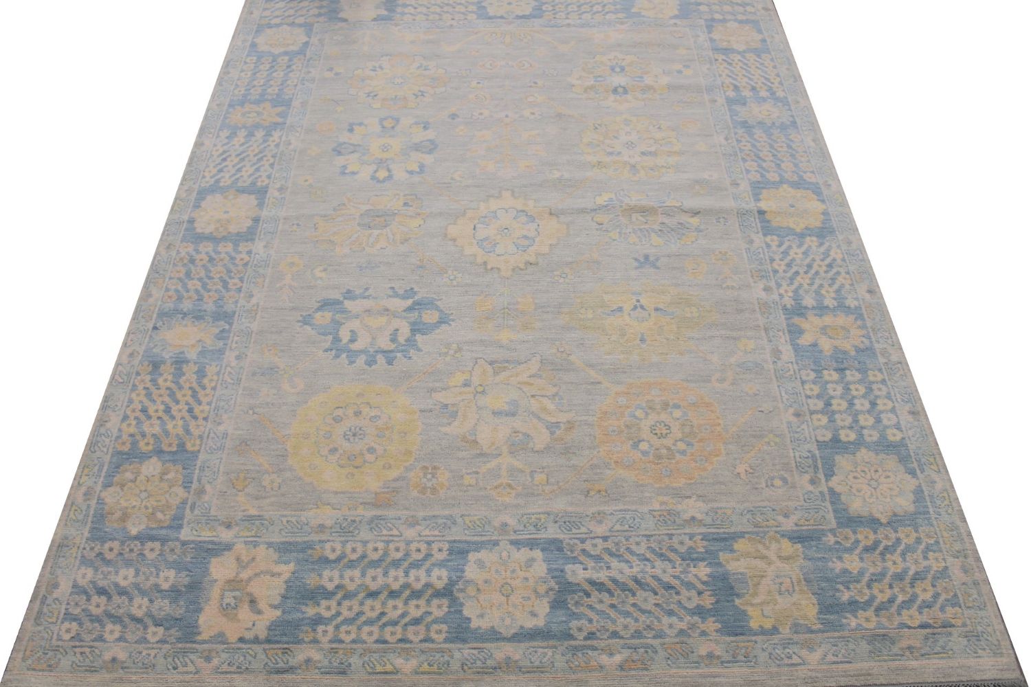 9x12 Oushak Hand Knotted Wool Area Rug - MR029445