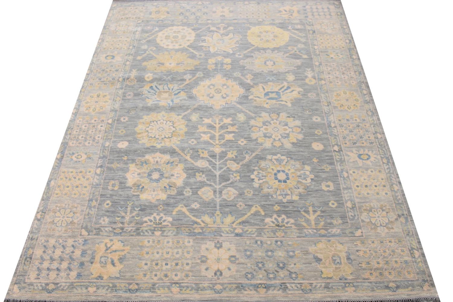 8x10 Oushak Hand Knotted Wool Area Rug - MR029446