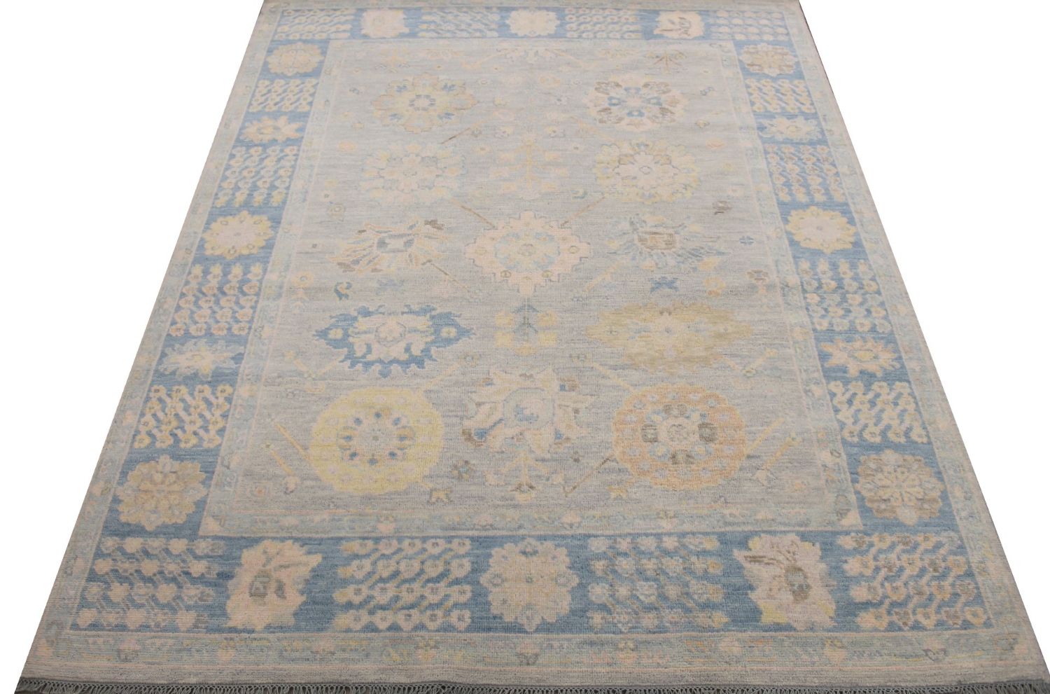 8x10 Oushak Hand Knotted Wool Area Rug - MR029449