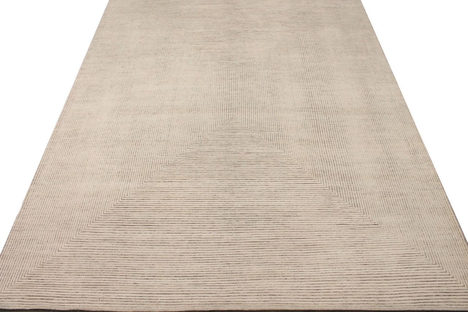 OVERSIZE Casual Hand Knotted Wool Area Rug - MR029465