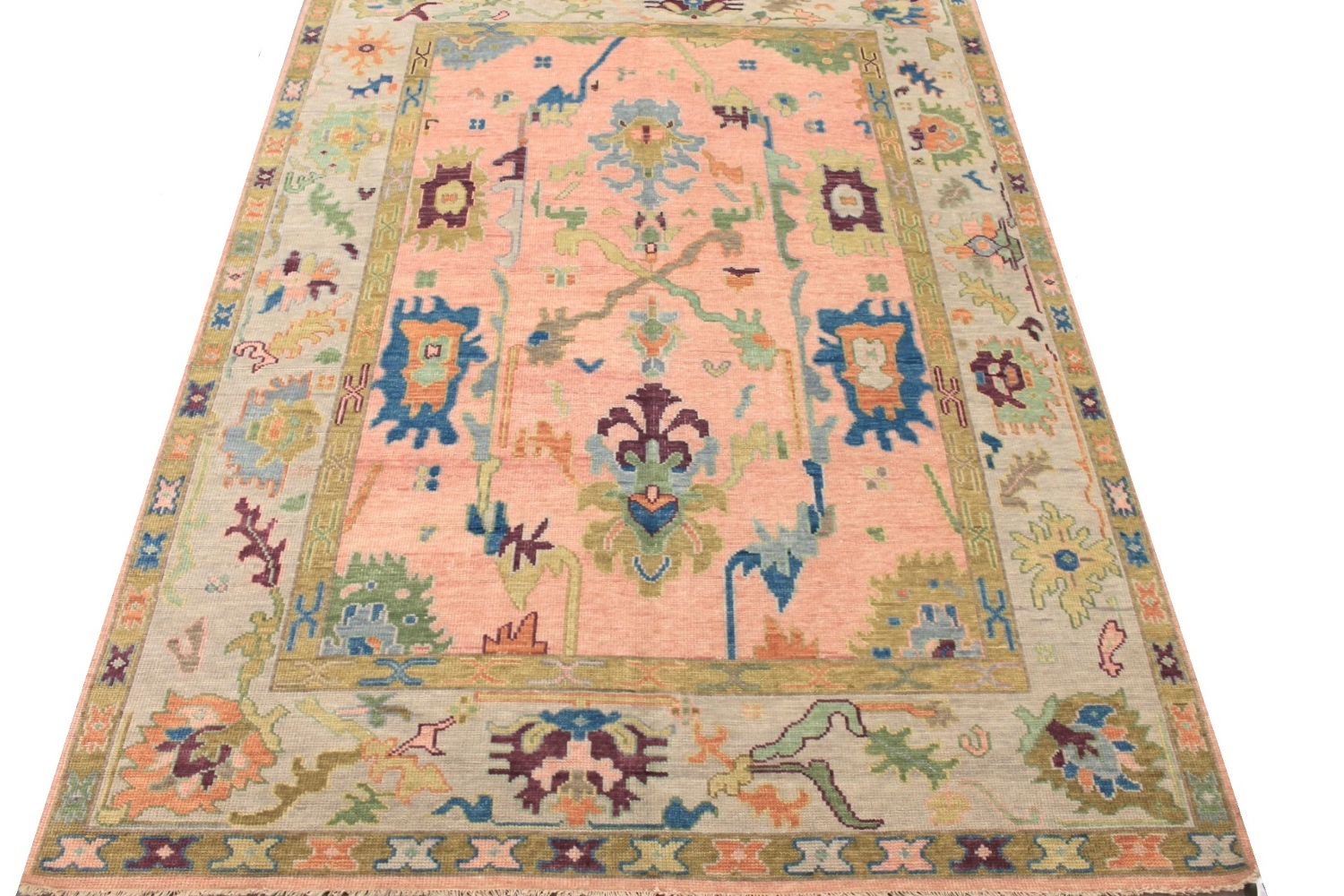 9x12 Oushak Hand Knotted Wool Area Rug - MR029714