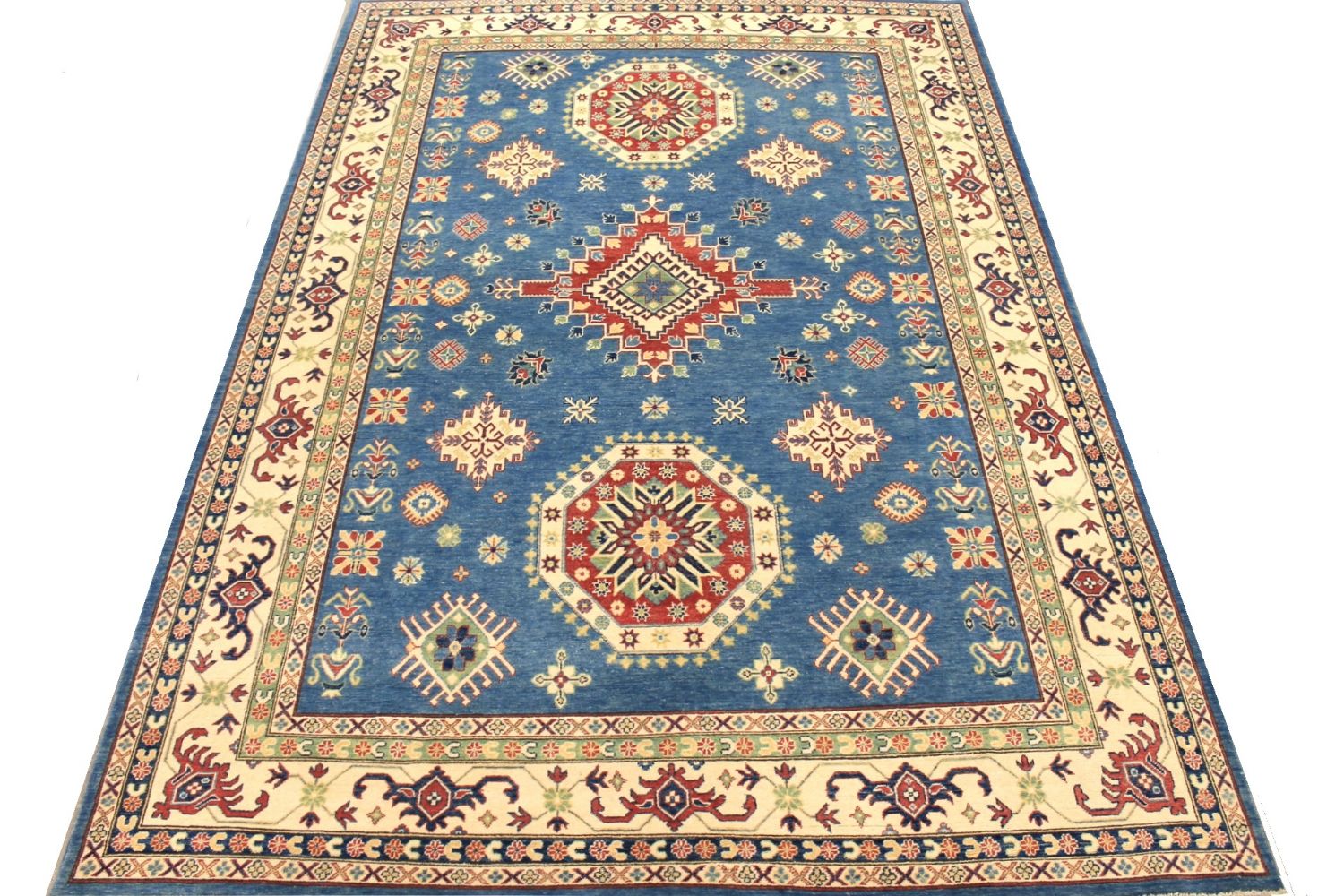 9x12 Kazak Hand Knotted Wool Area Rug - MR029718