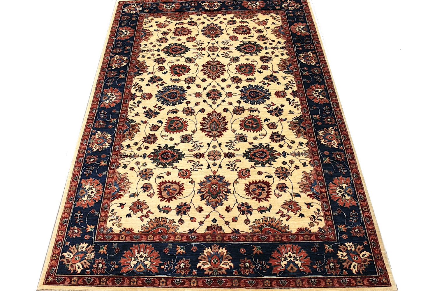 8x10 Peshawar Hand Knotted Wool Area Rug - MR029725