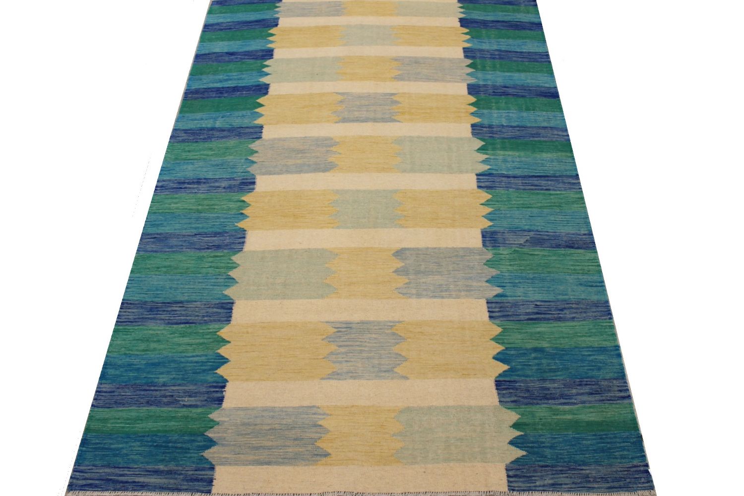 8x10 Flat Weave Hand Knotted Wool Area Rug - MR029728