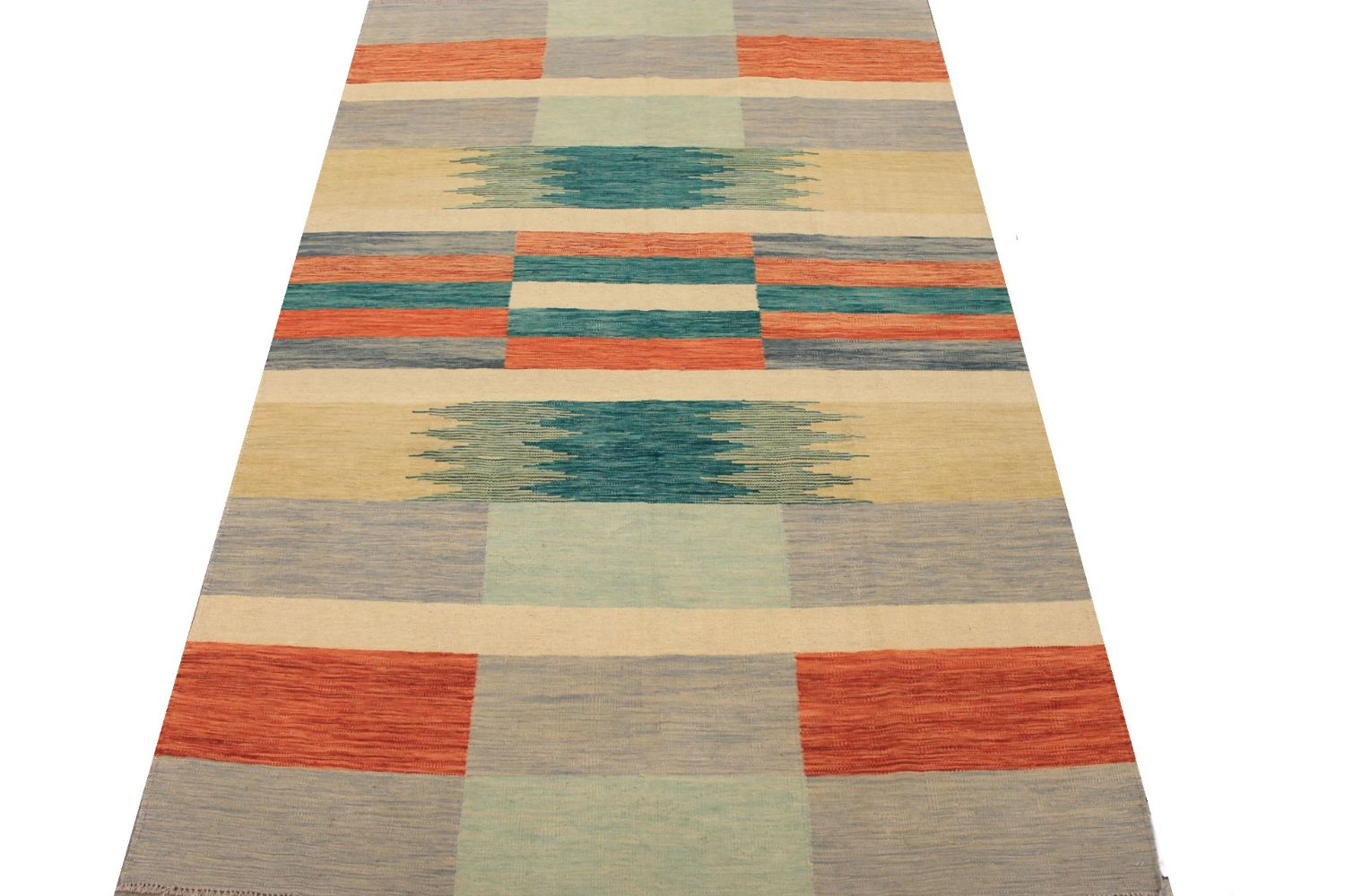 8x10 Flat Weave Hand Knotted Wool Area Rug - MR029729