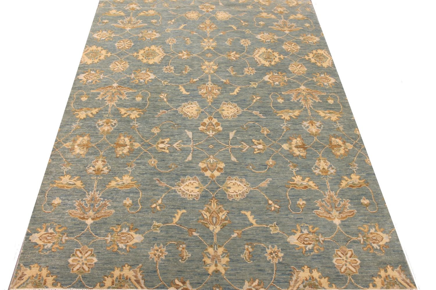 9x12 Oushak Hand Knotted Wool Area Rug - MR029736