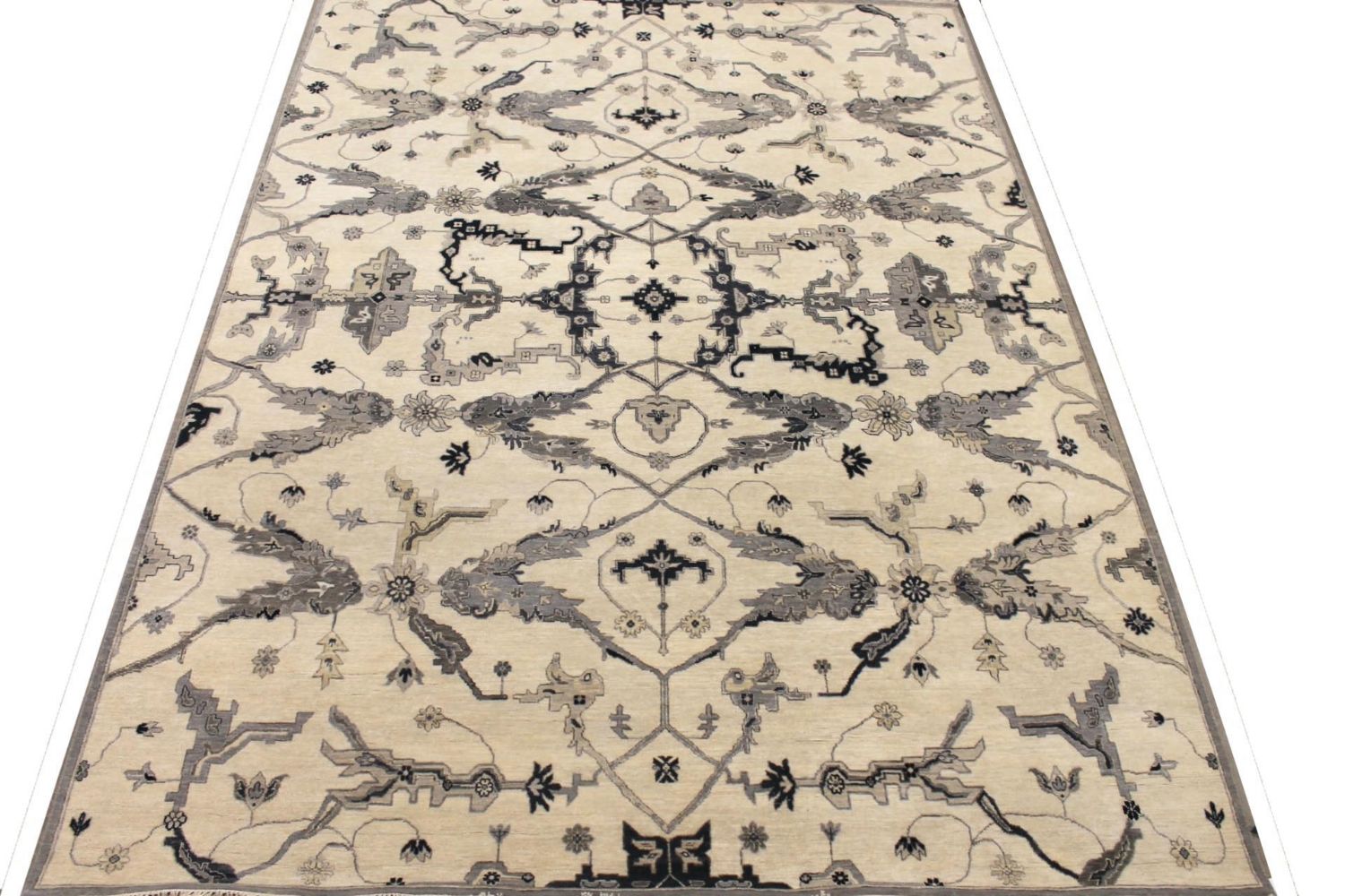 9x12 Traditional Hand Knotted Wool Area Rug - MR029758