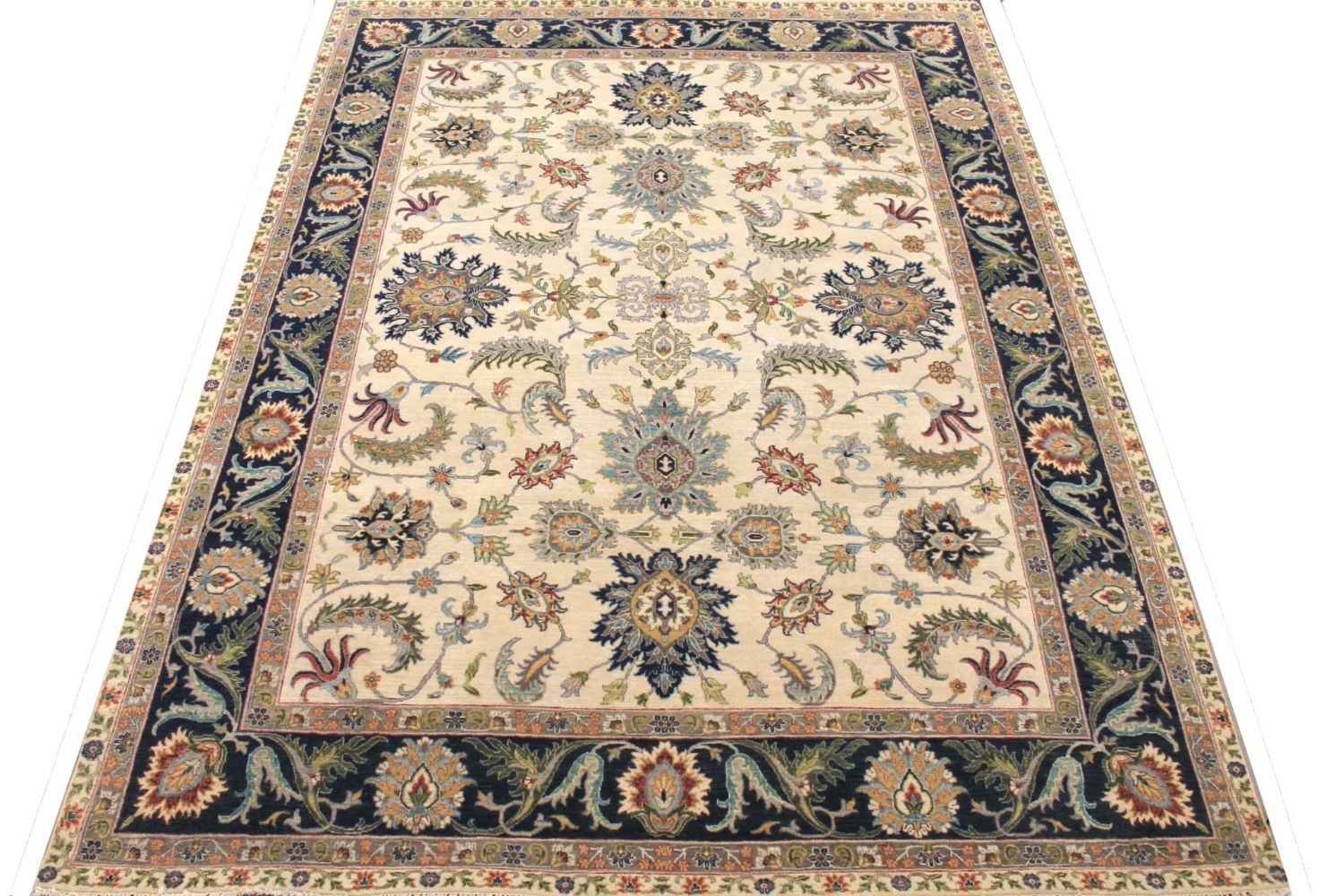 9x12 Traditional Hand Knotted Wool Area Rug - MR029769