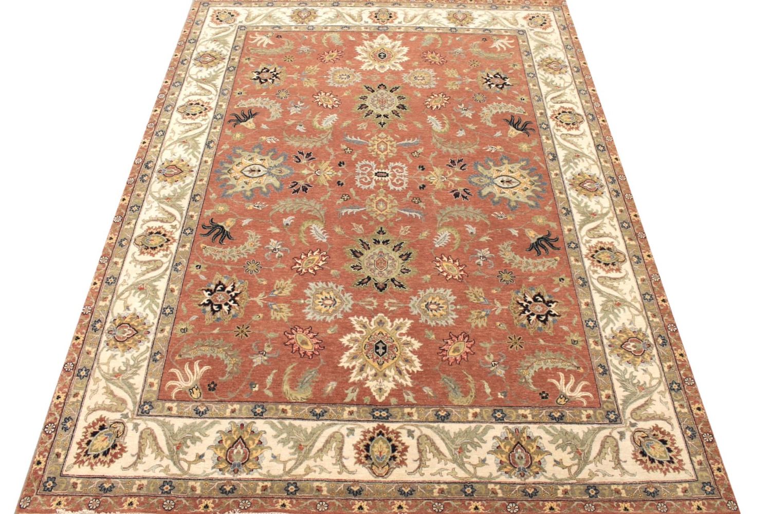 9x12 Traditional Hand Knotted Wool Area Rug - MR029771