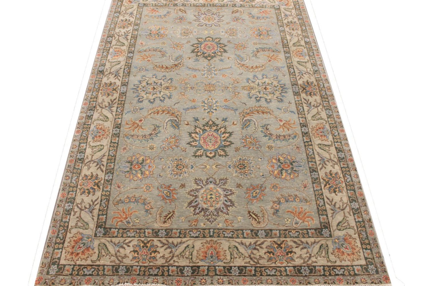 6x9 Traditional Hand Knotted Wool Area Rug - MR029777